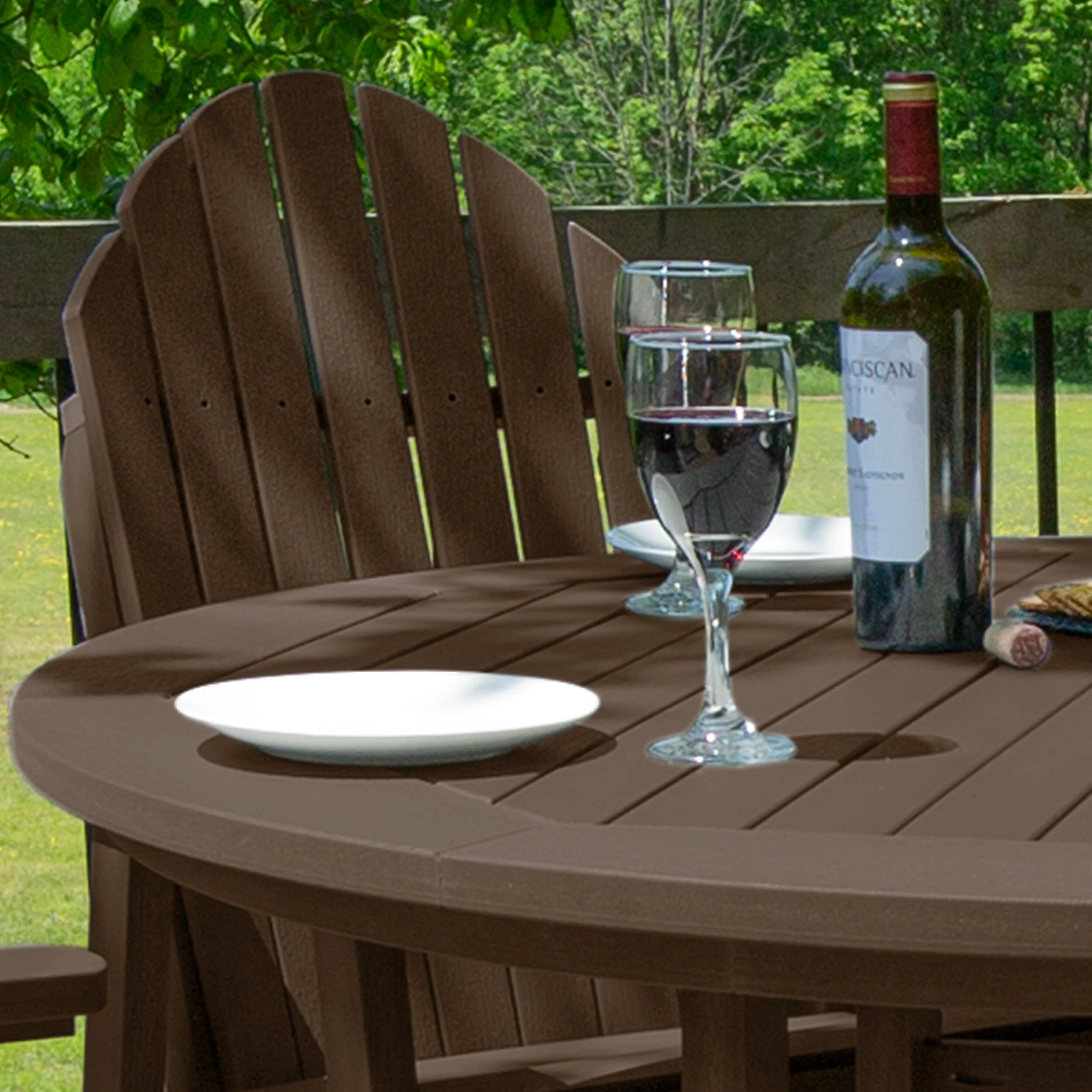 Hamilton 5pc 48in Round Dining Set - Counter Height - Image 3