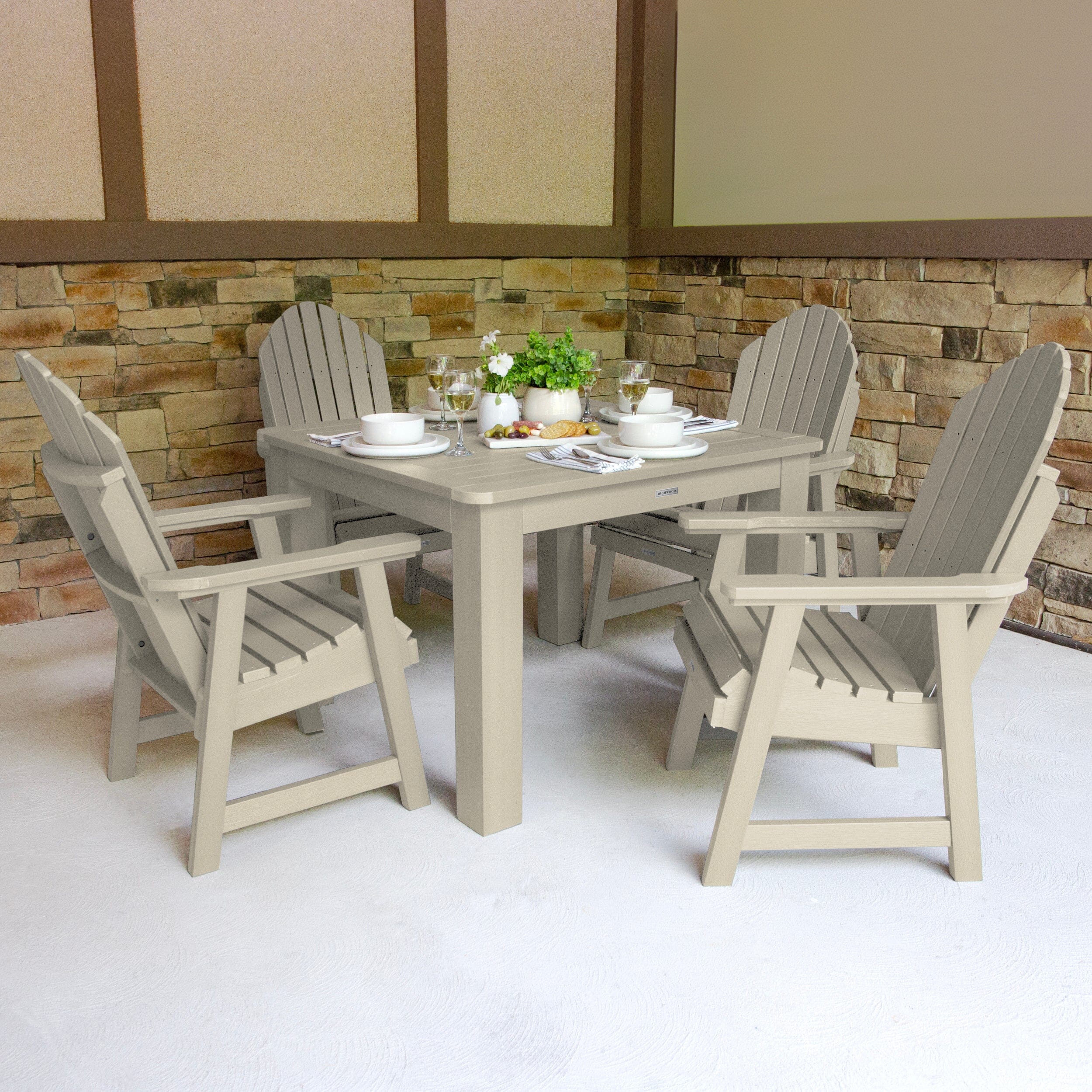 Hamilton 5pc Square Dining Set 42in x 42in - Dining Height - Image 11