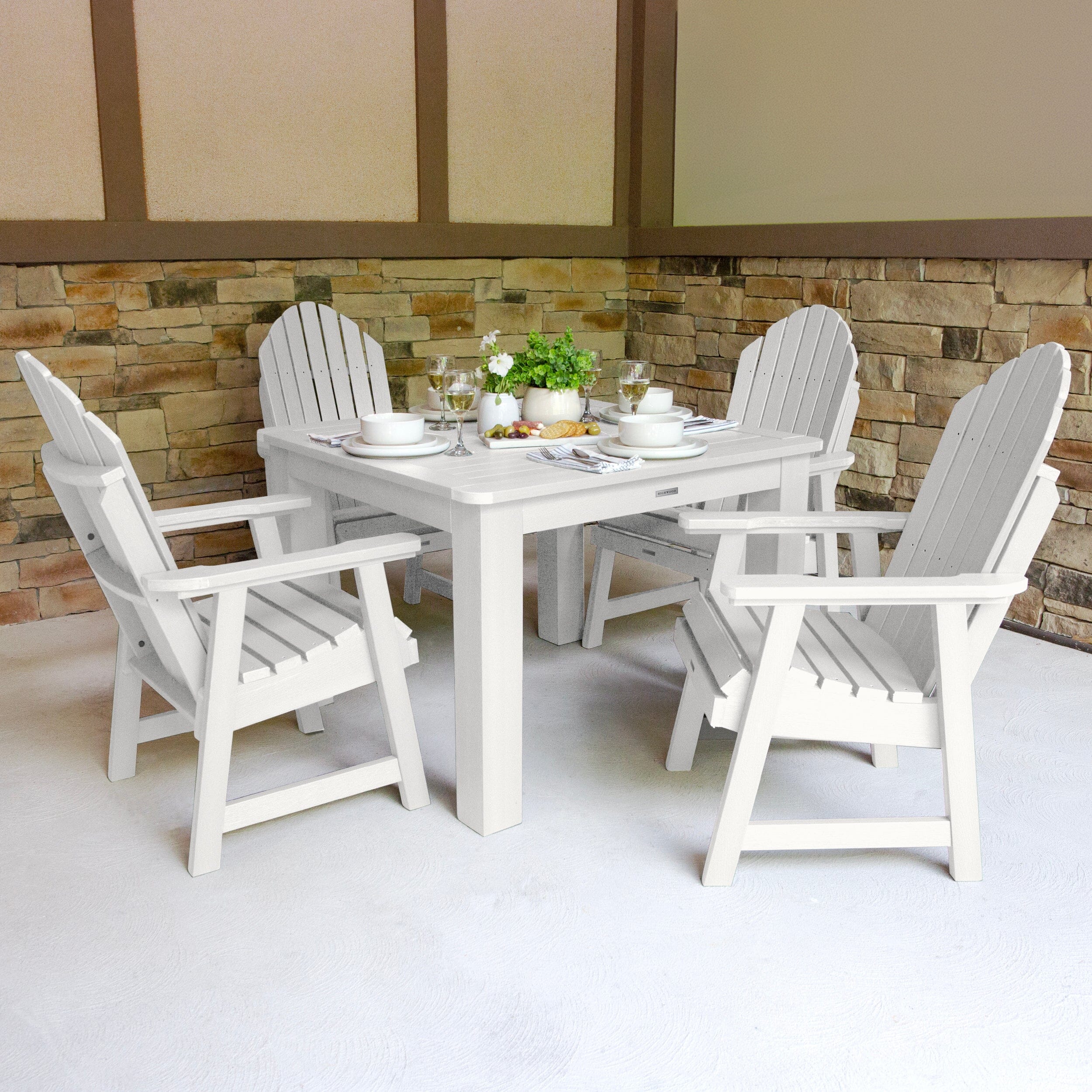 Hamilton 5pc Square Dining Set 42in x 42in - Dining Height - Image 14