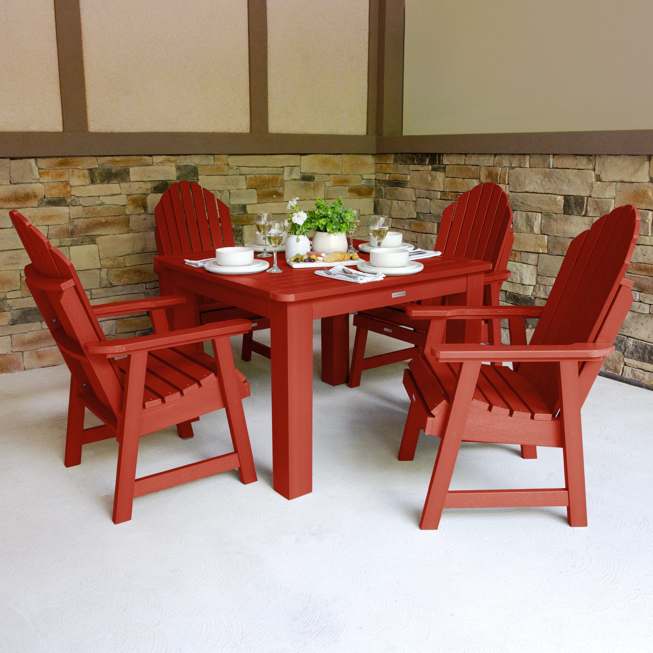 Hamilton 5pc Square Dining Set 42in x 42in - Dining Height - Image 23