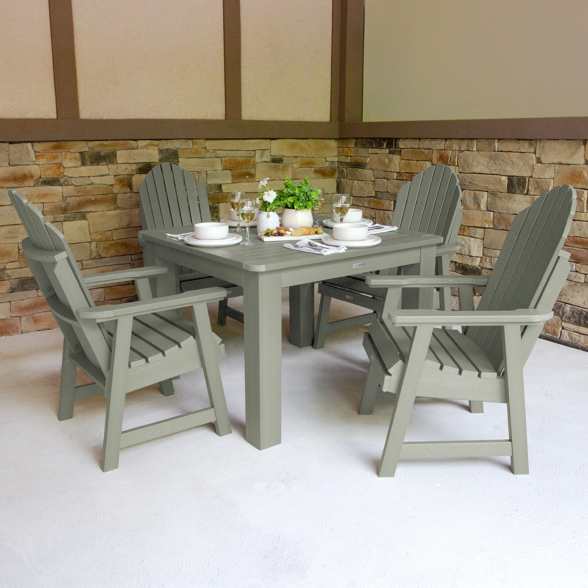 Hamilton 5pc Square Dining Set 42in x 42in - Dining Height - Image 26