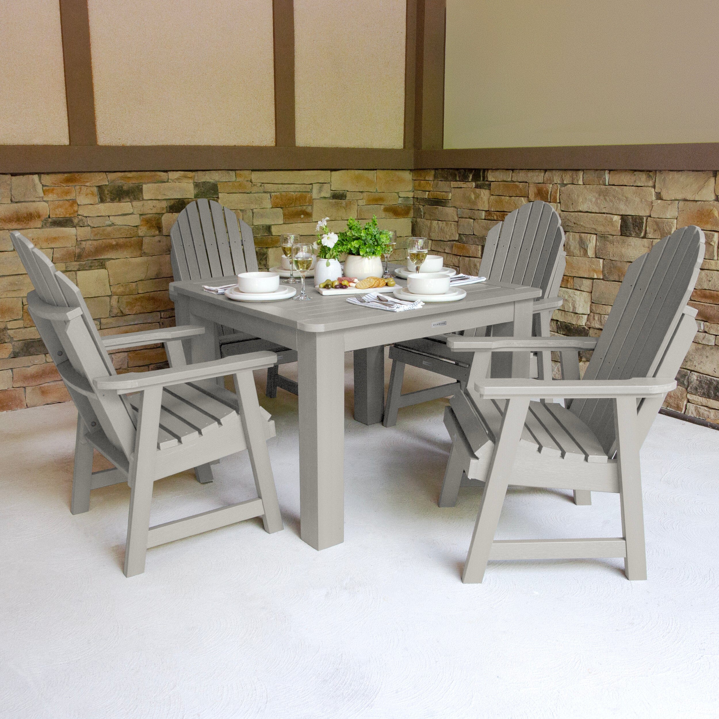 Hamilton 5pc Square Dining Set 42in x 42in - Dining Height - Image 29