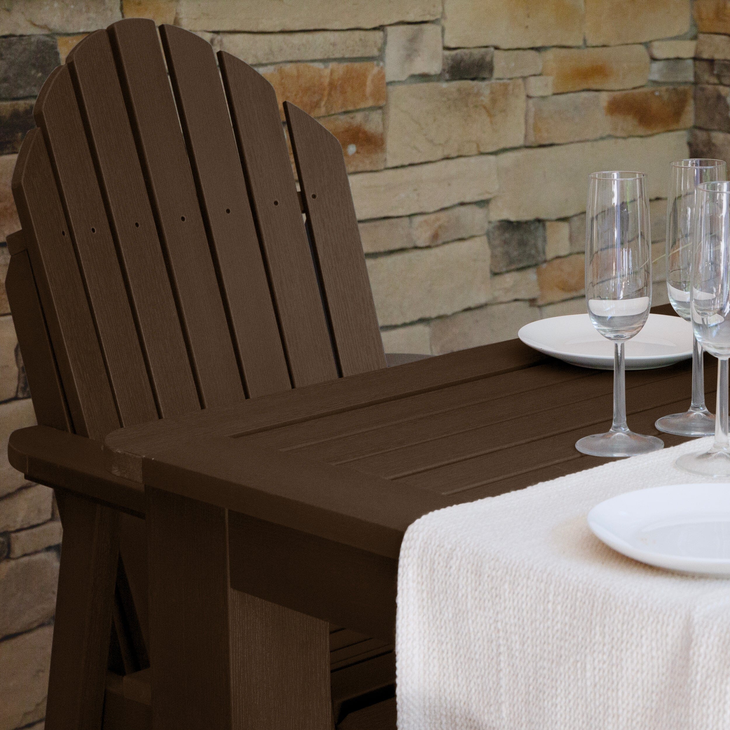 Hamilton 5pc Square Dining Set 42in x 42in - Dining Height - Image 3