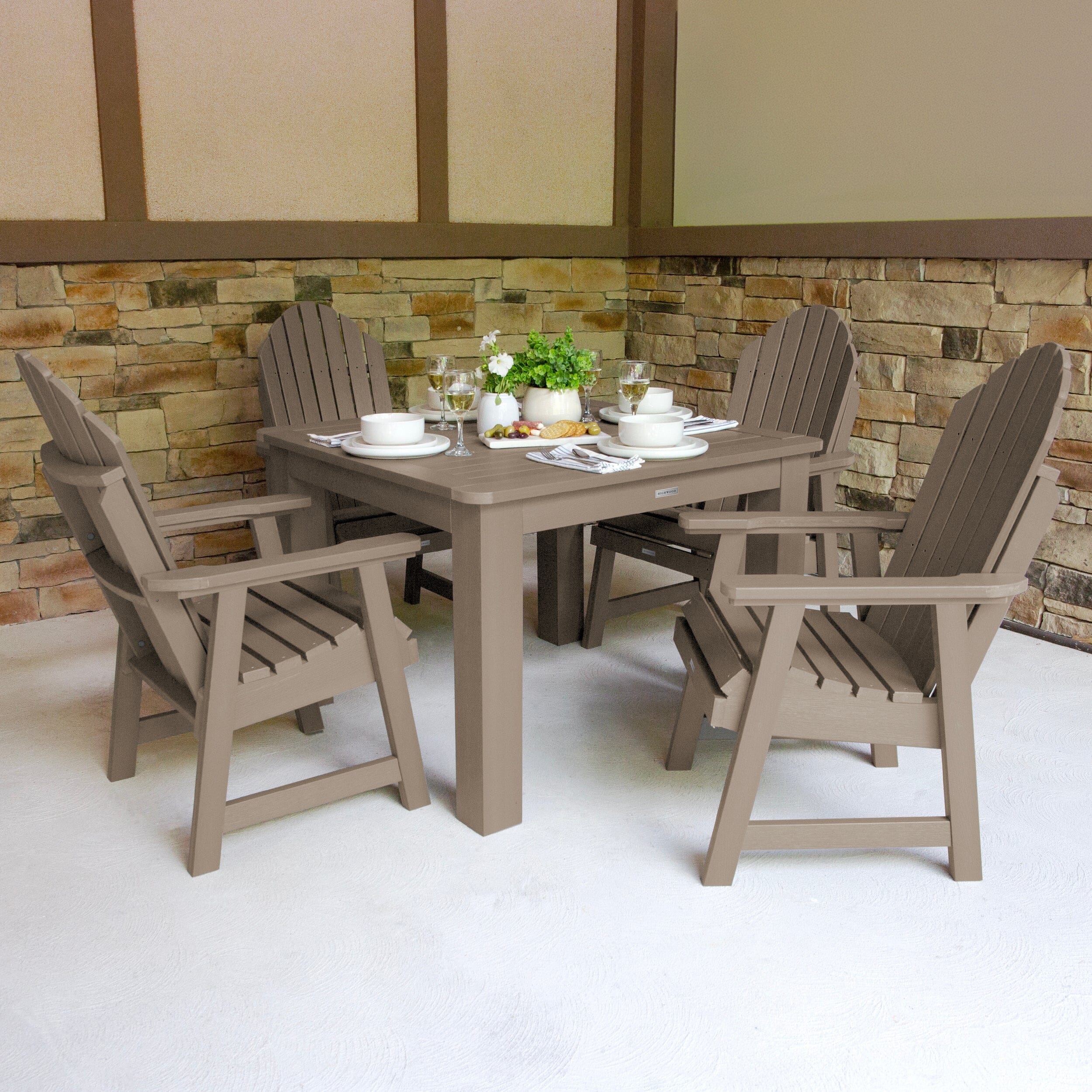 Hamilton 5pc Square Dining Set 42in x 42in - Dining Height - Image 32