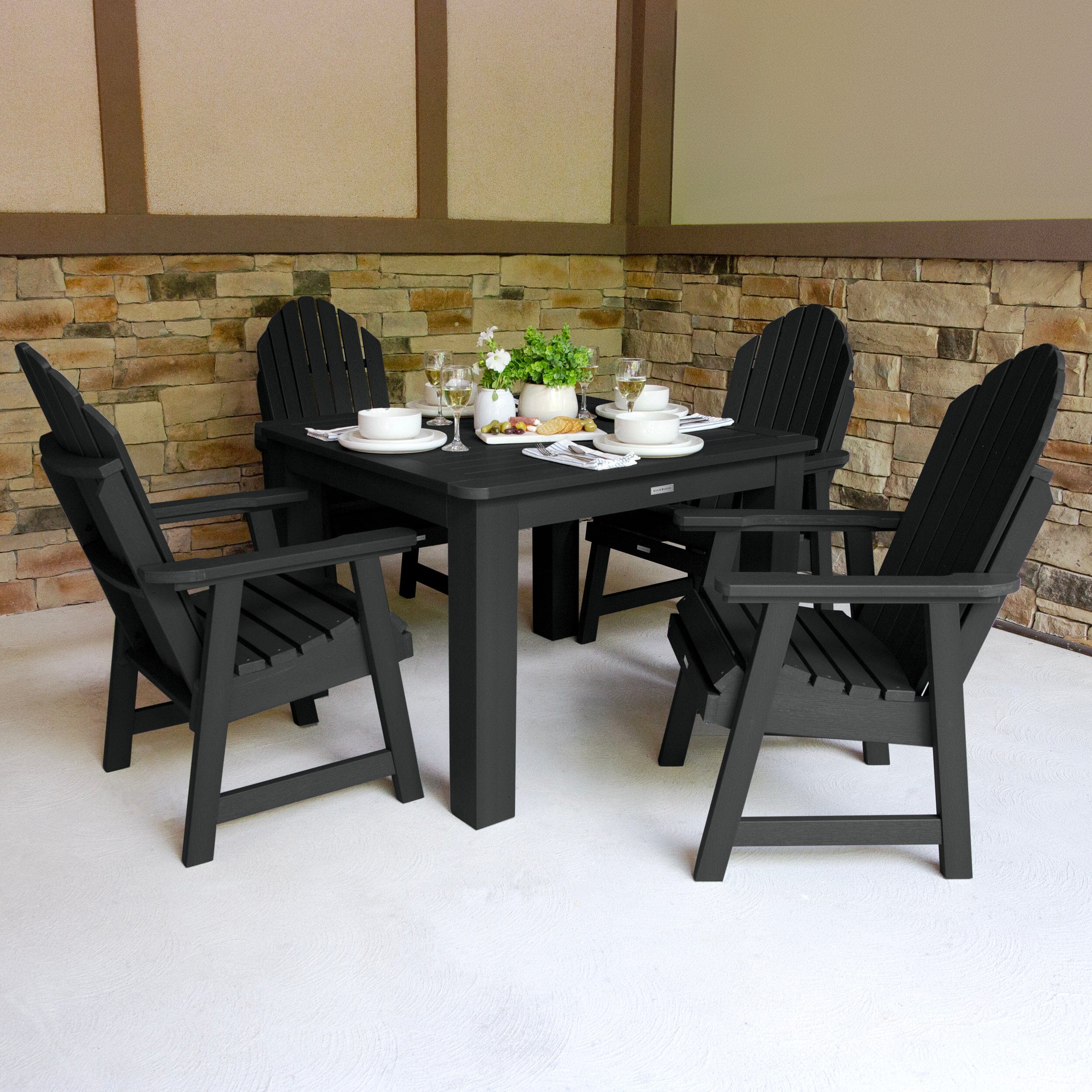 Hamilton 5pc Square Dining Set 42in x 42in - Dining Height - Image 5