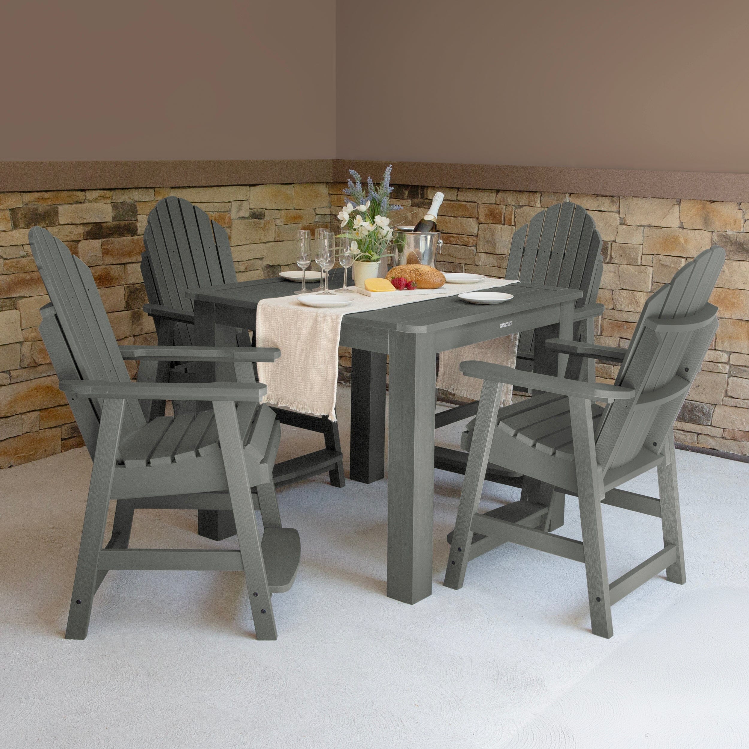 Hamilton 5pc Square Dining Set 42in x 42in - Counter Height - Image 10