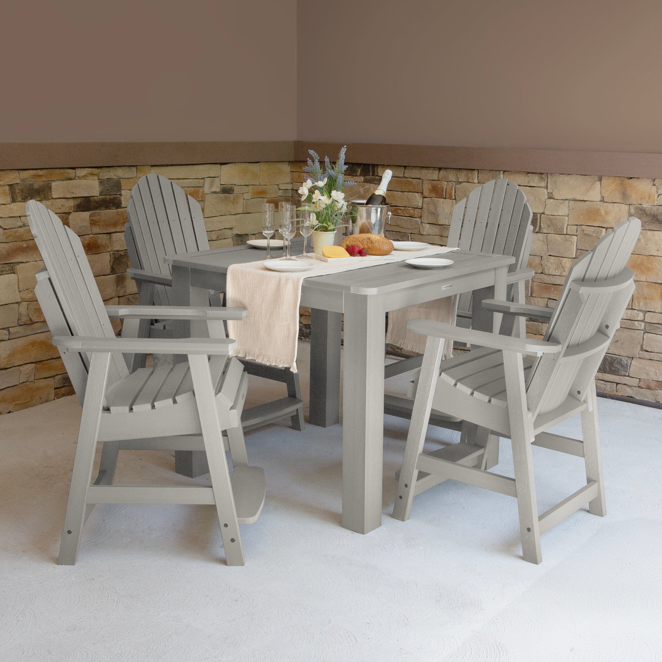 Hamilton 5pc Square Dining Set 42in x 42in - Counter Height - Image 38