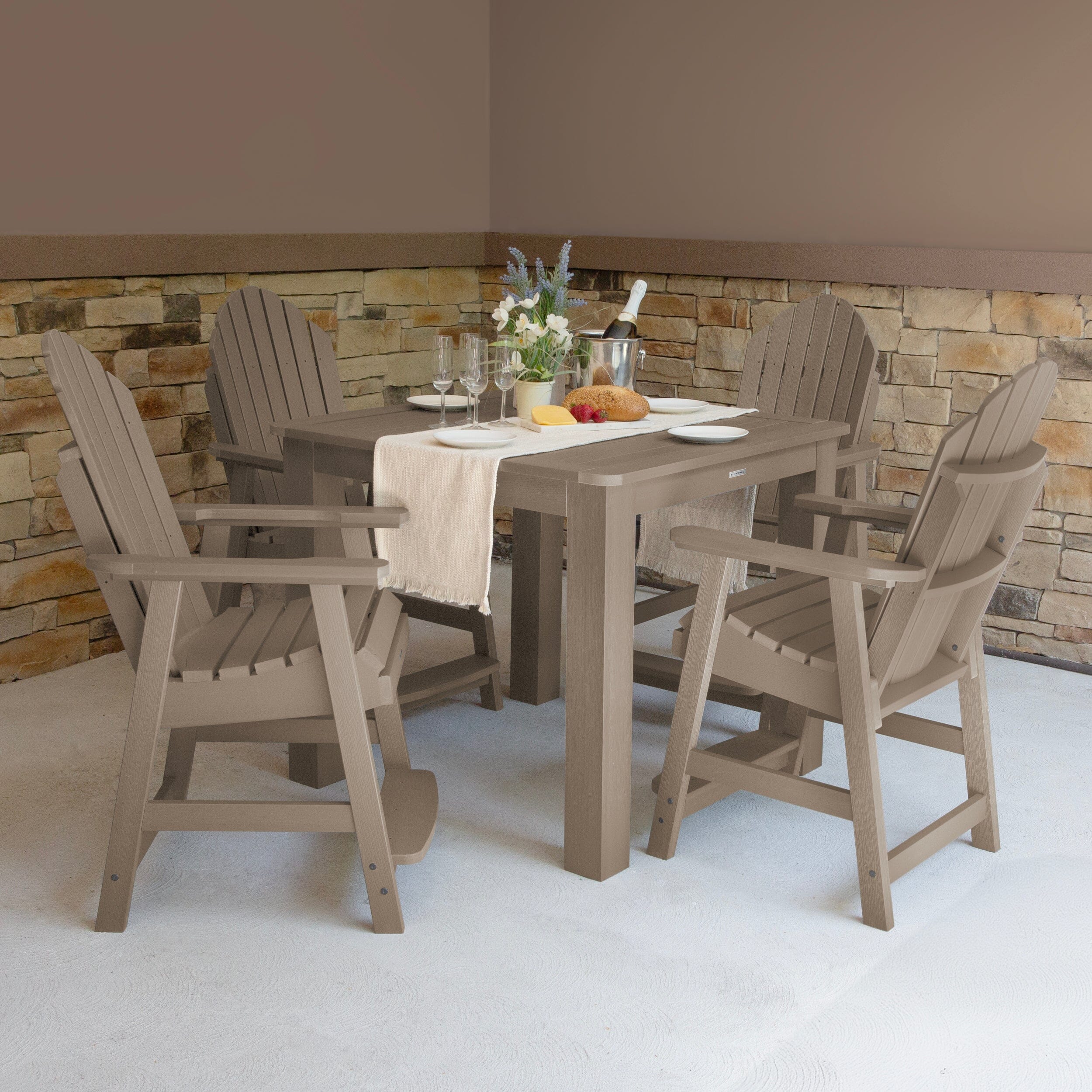 Hamilton 5pc Square Dining Set 42in x 42in - Counter Height - Image 42