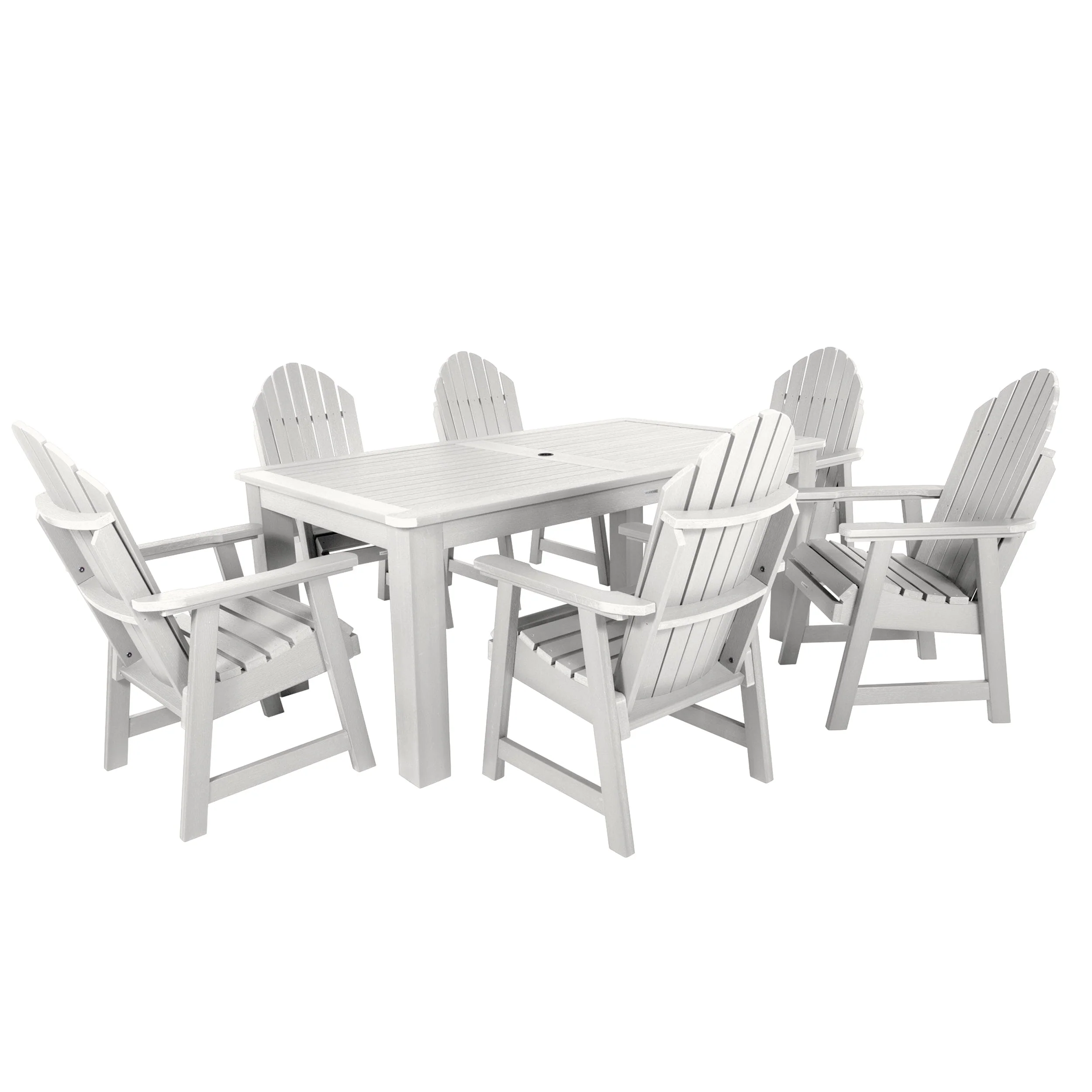 Hamilton 7pc Outdoor Dining Set 42in x 72in - Dining Height - Image 10