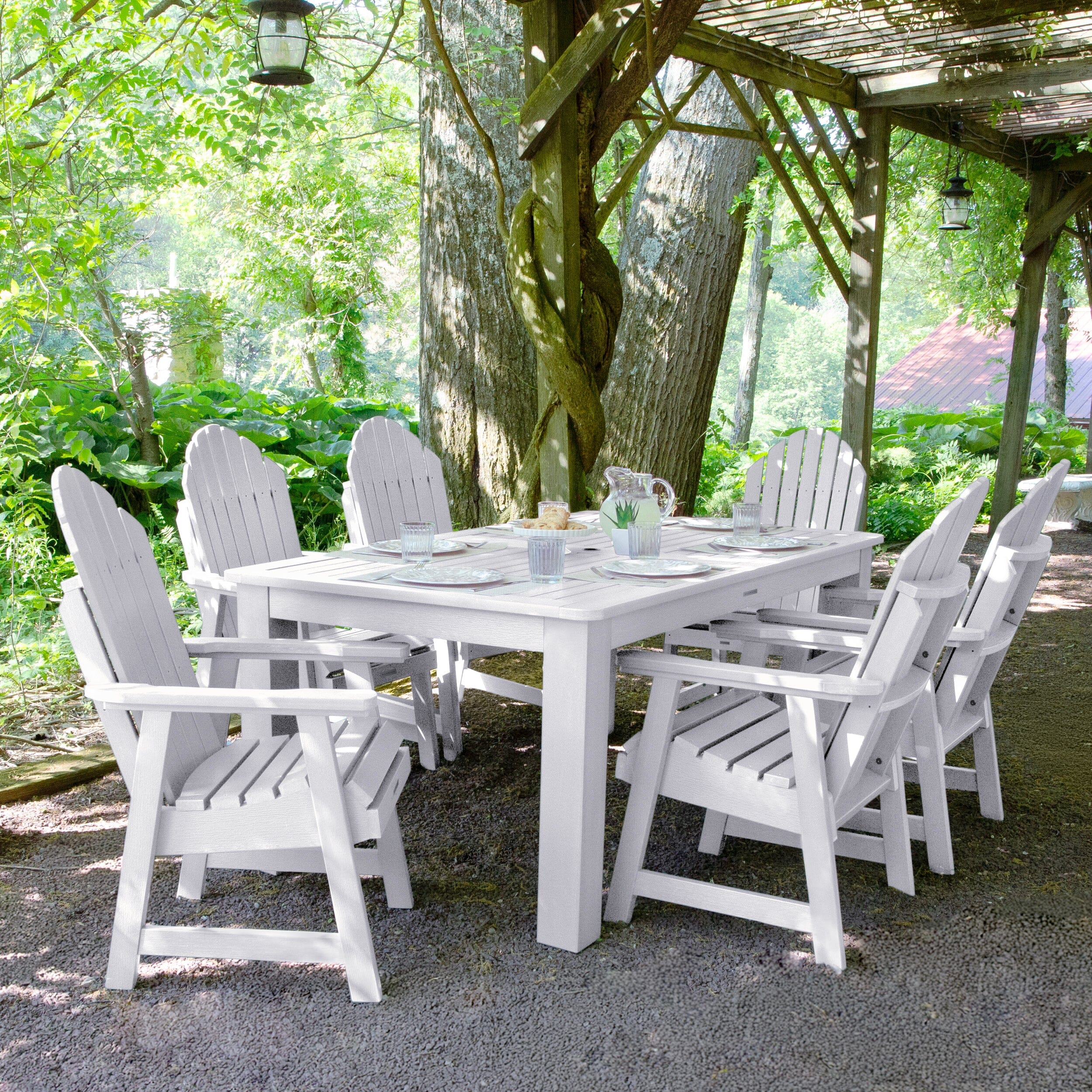 Hamilton 7pc Outdoor Dining Set 42in x 72in - Dining Height - Image 11