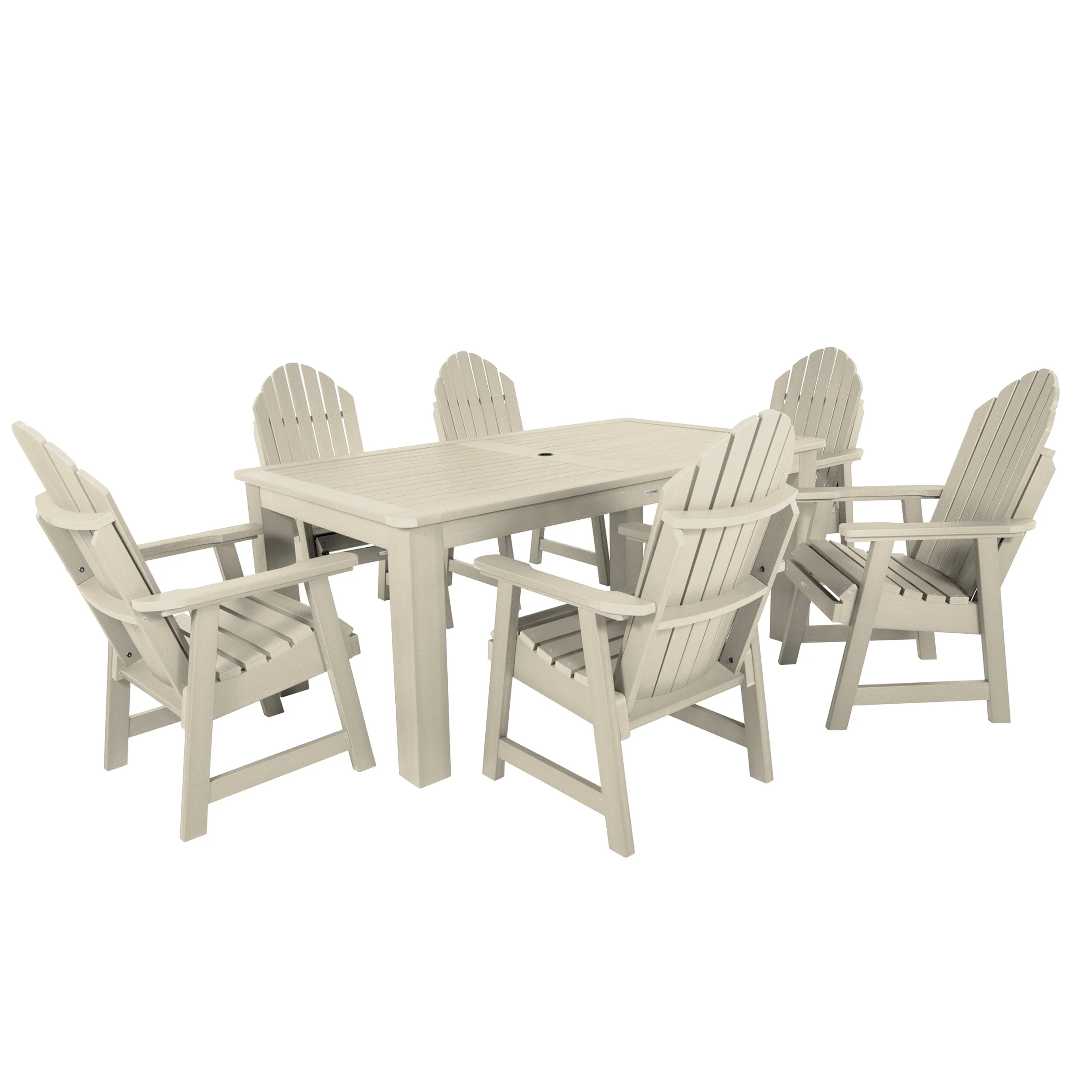 Hamilton 7pc Outdoor Dining Set 42in x 72in - Dining Height - Image 13