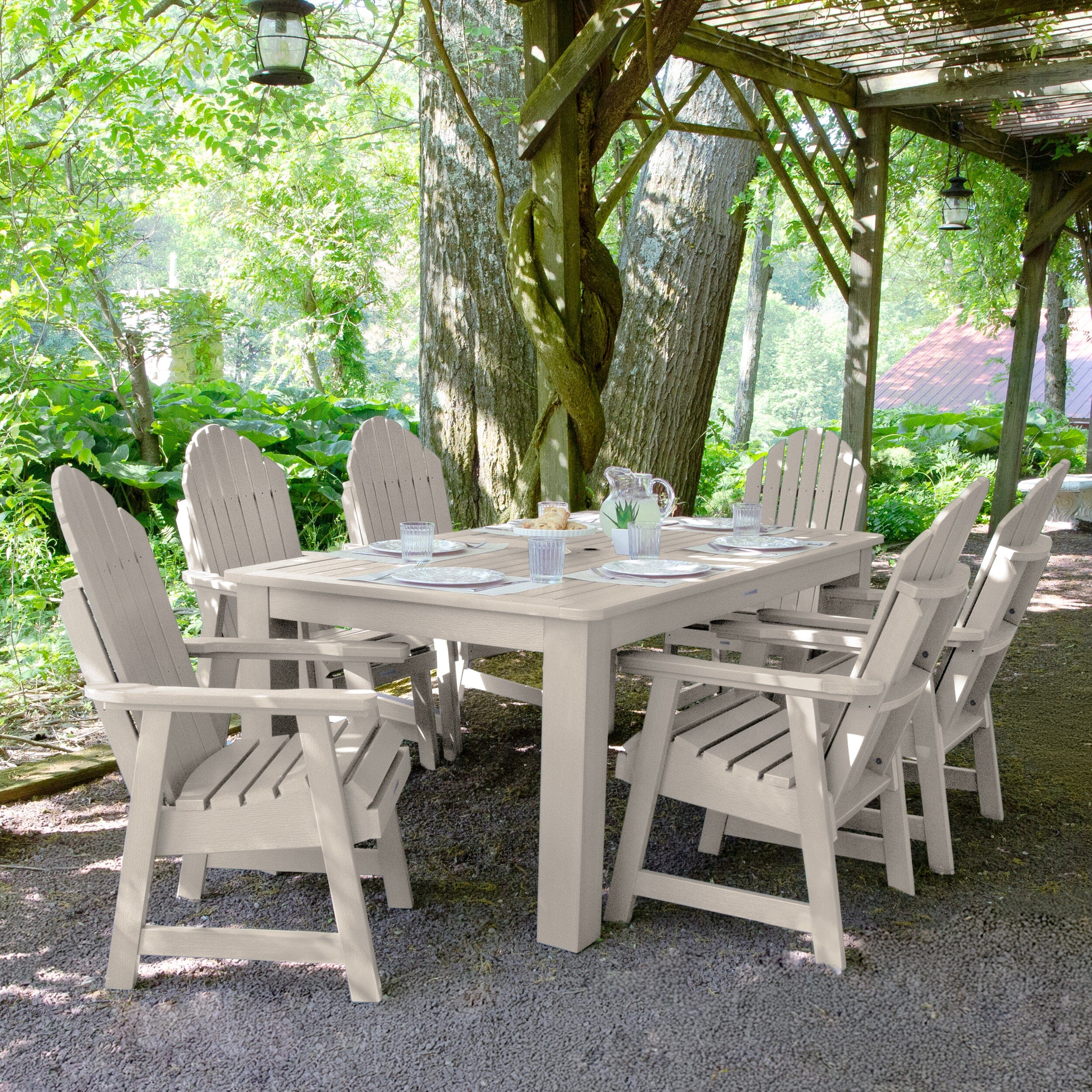 Hamilton 7pc Outdoor Dining Set 42in x 72in - Dining Height - Image 14