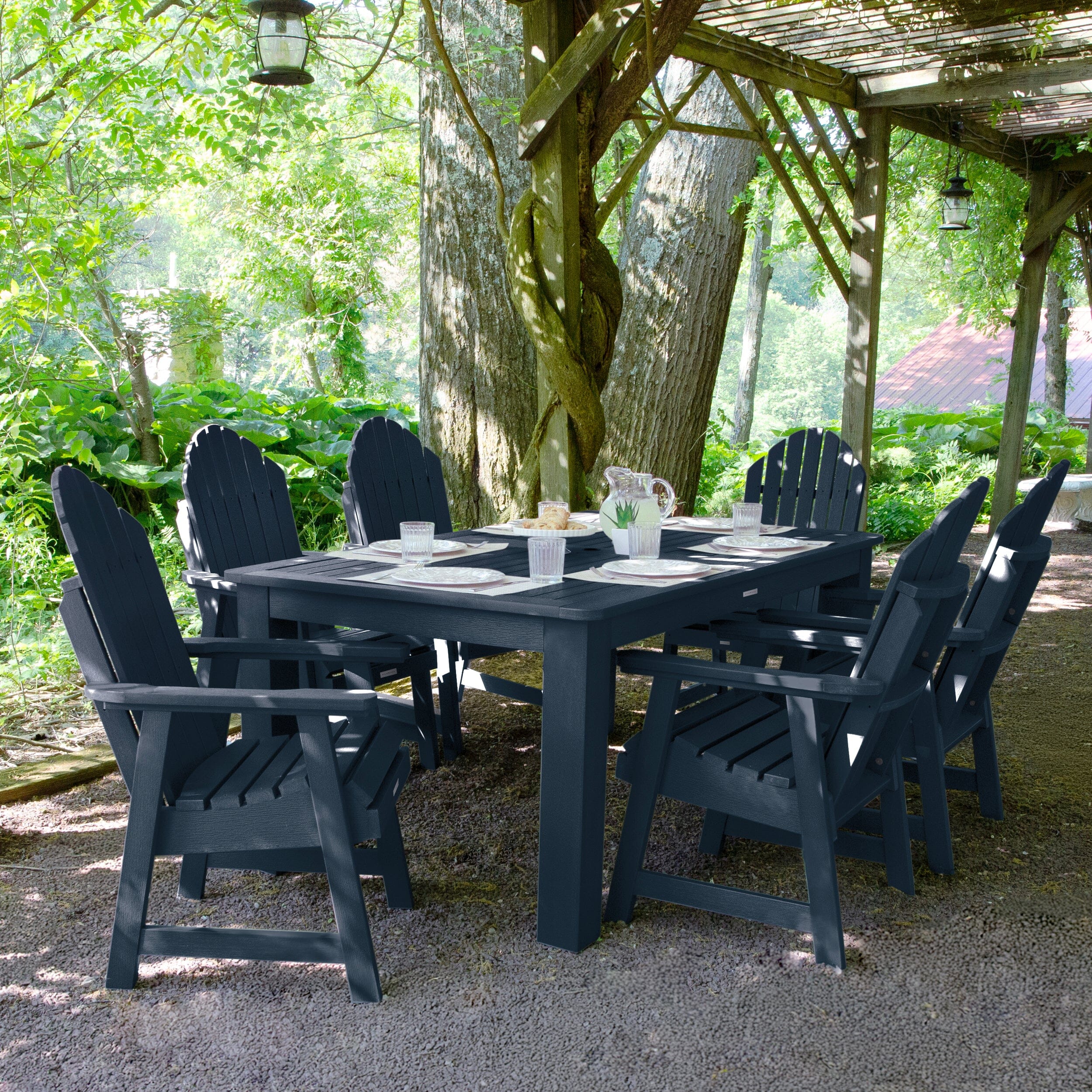Hamilton 7pc Outdoor Dining Set 42in x 72in - Dining Height - Image 20