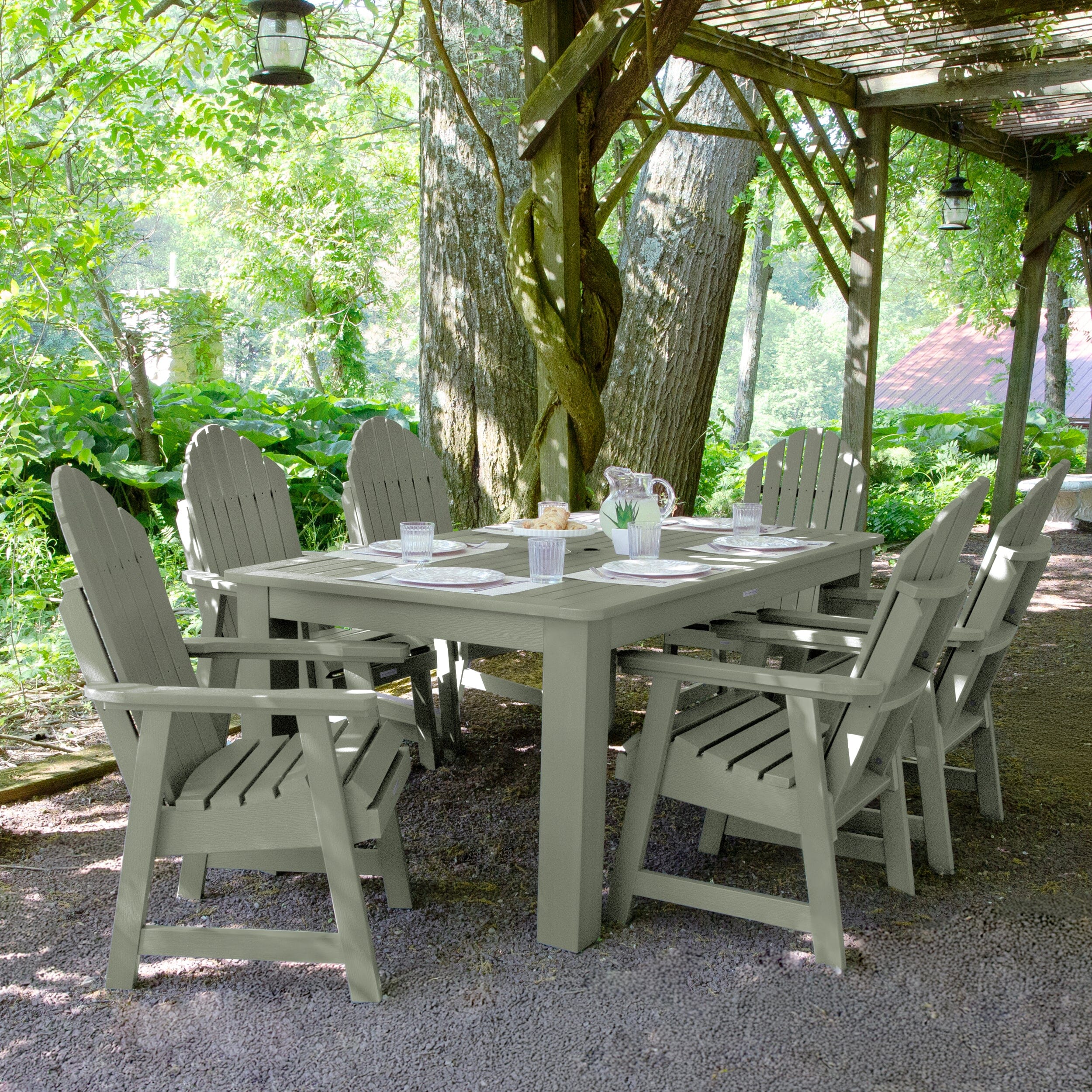 Hamilton 7pc Outdoor Dining Set 42in x 72in - Dining Height - Image 26