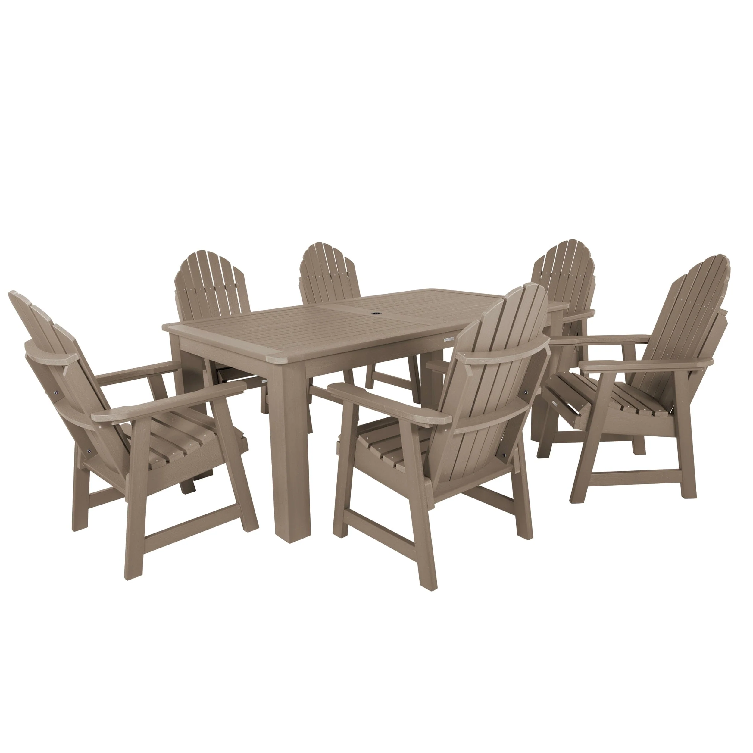 Hamilton 7pc Outdoor Dining Set 42in x 72in - Dining Height - Image 31
