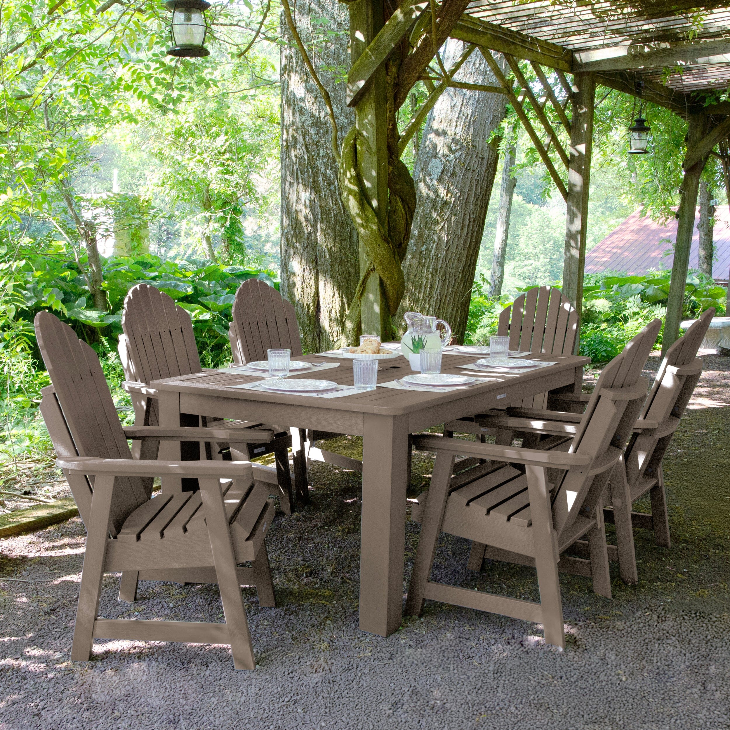 Hamilton 7pc Outdoor Dining Set 42in x 72in - Dining Height - Image 32