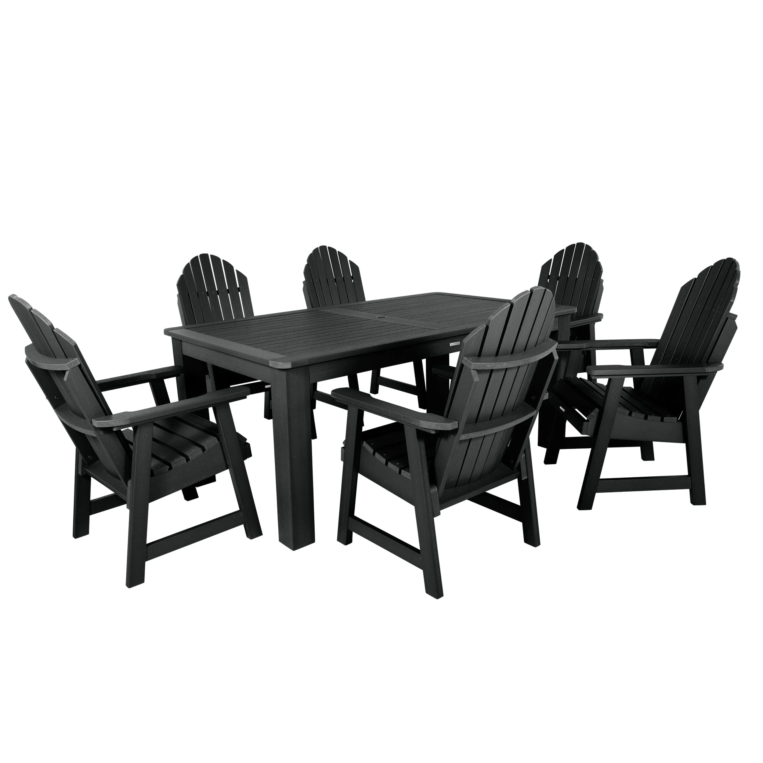 Hamilton 7pc Outdoor Dining Set 42in x 72in - Dining Height - Image 4
