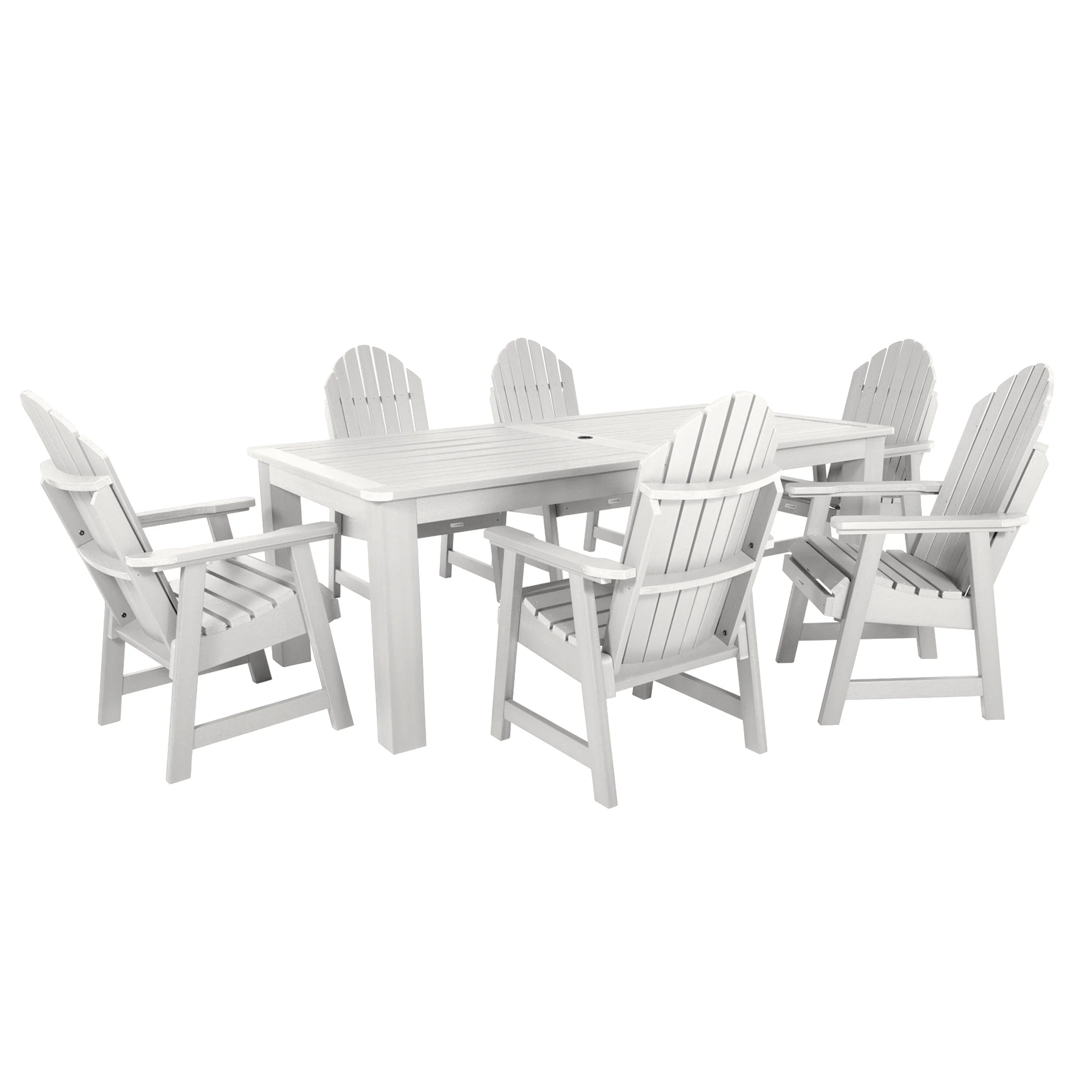 Hamilton 7pc Outdoor Dining Set 42in x 84in - Dining Height - Image 10