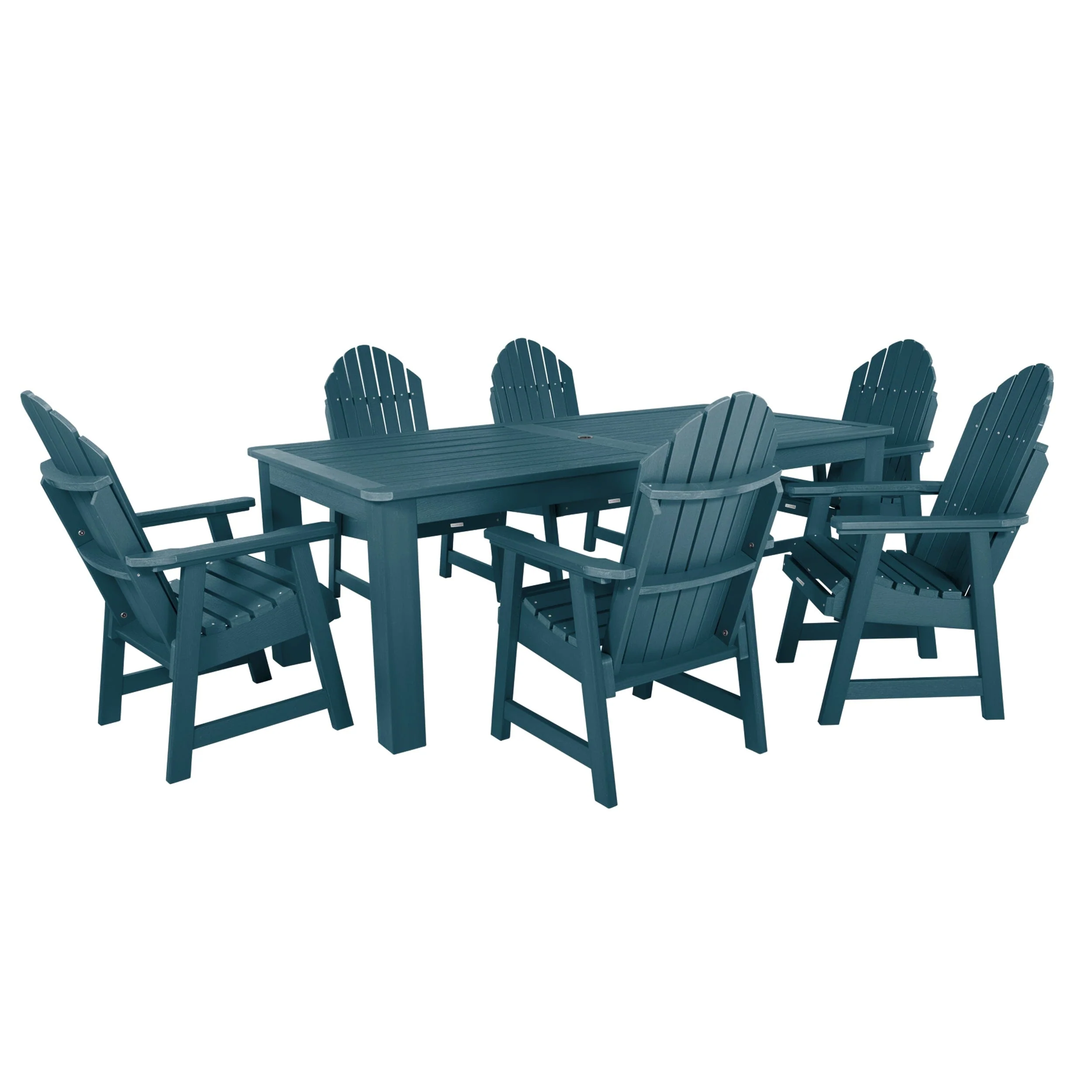 Hamilton 7pc Outdoor Dining Set 42in x 84in - Dining Height - Image 16