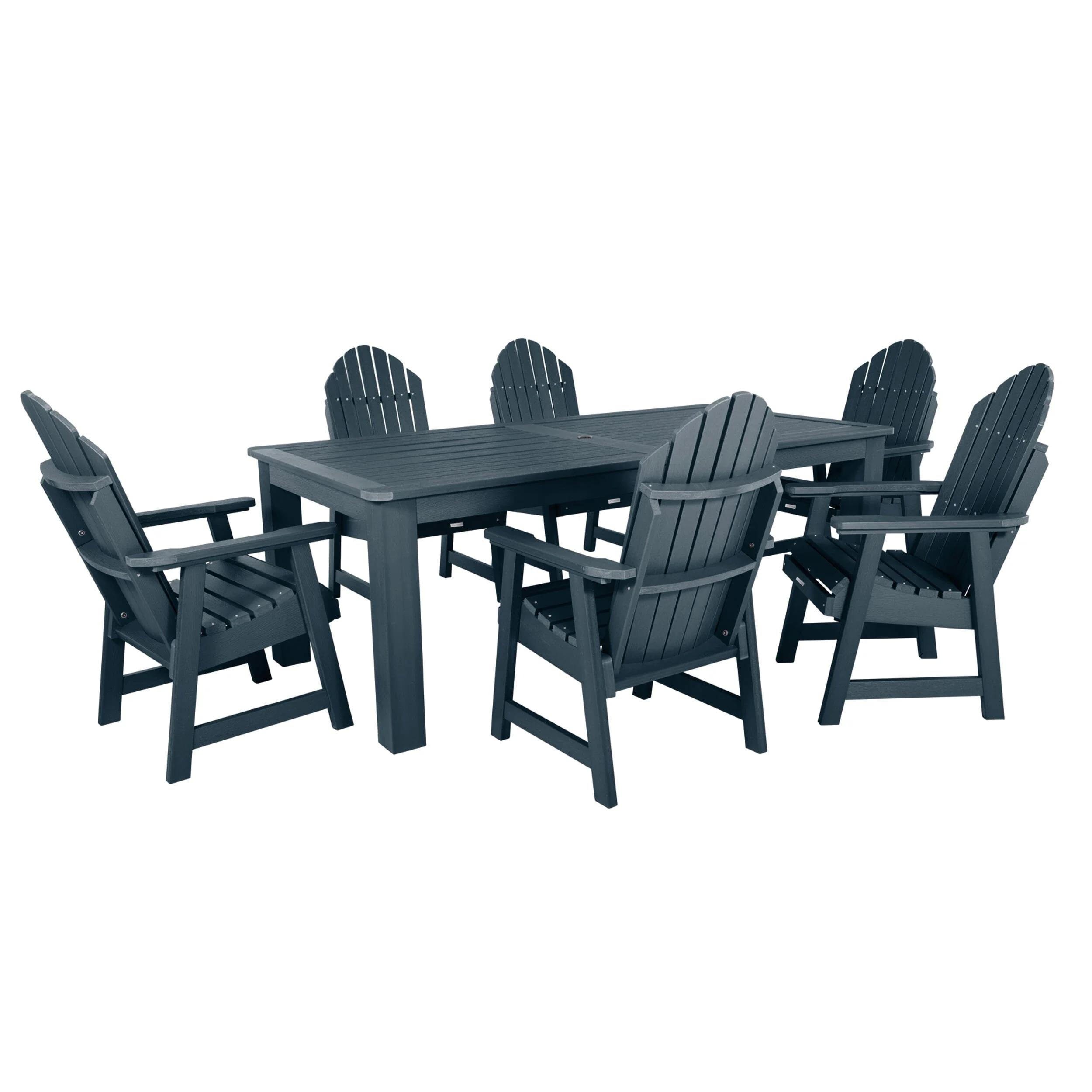 Hamilton 7pc Outdoor Dining Set 42in x 84in - Dining Height - Image 19