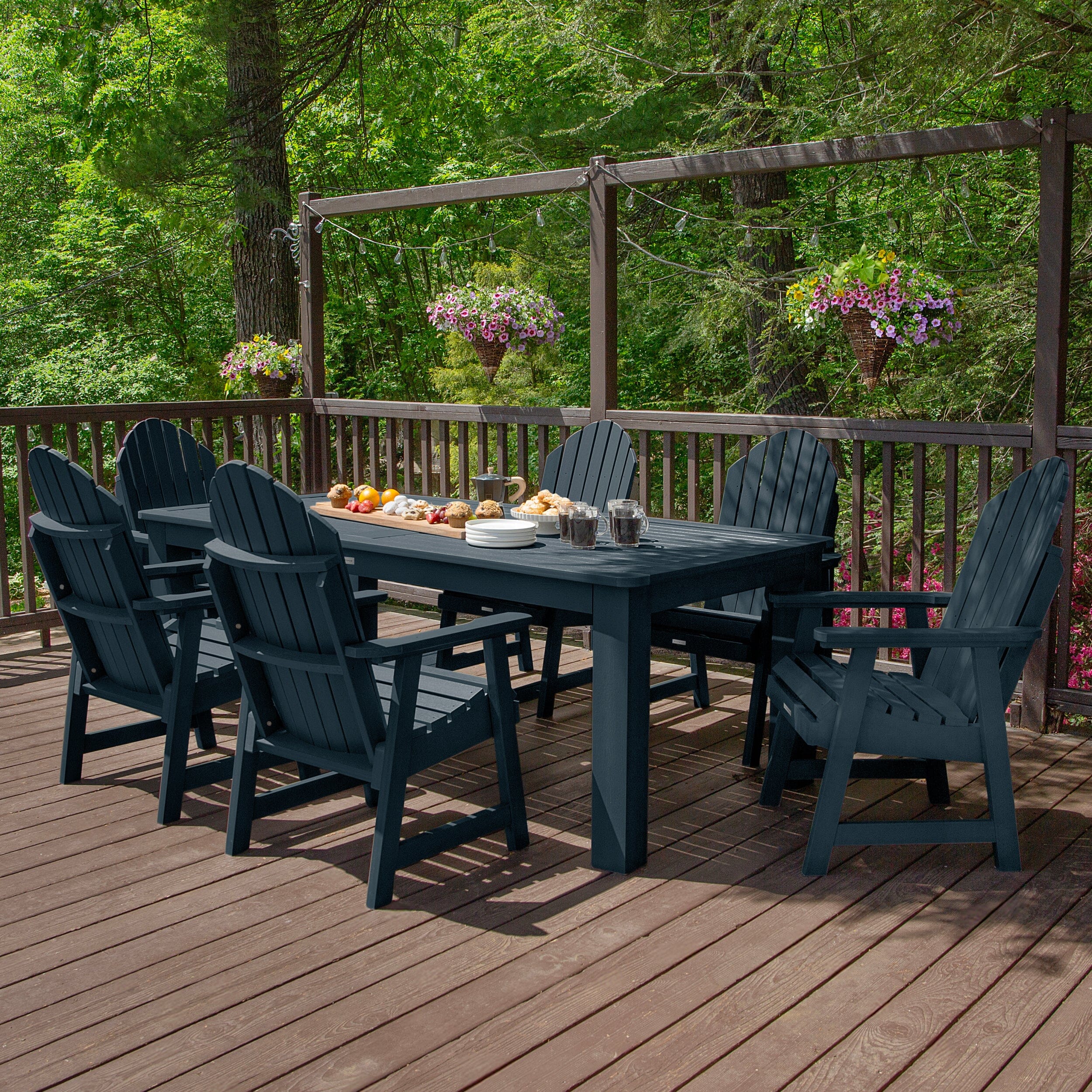 Hamilton 7pc Outdoor Dining Set 42in x 84in - Dining Height - Image 20