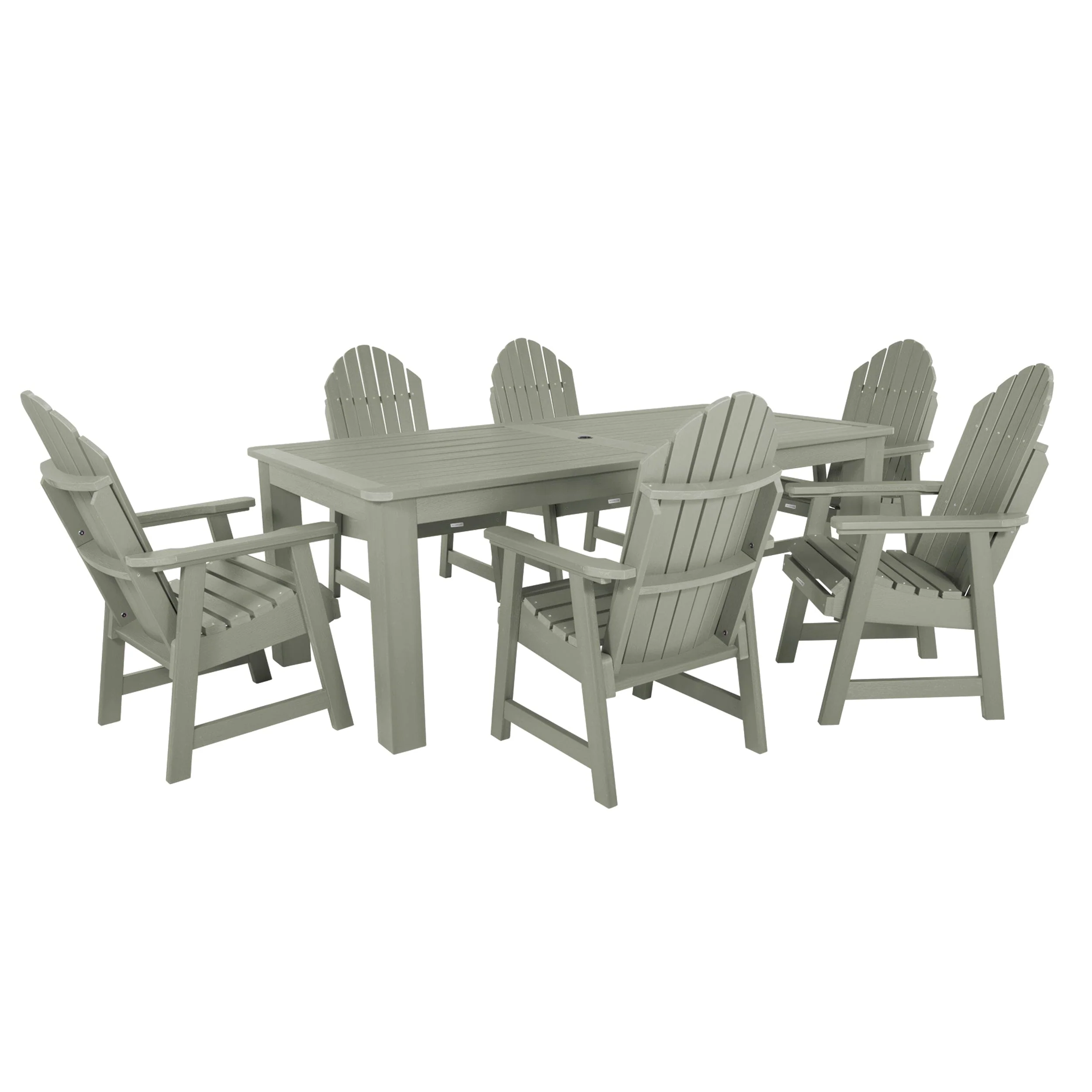 Hamilton 7pc Outdoor Dining Set 42in x 84in - Dining Height - Image 25