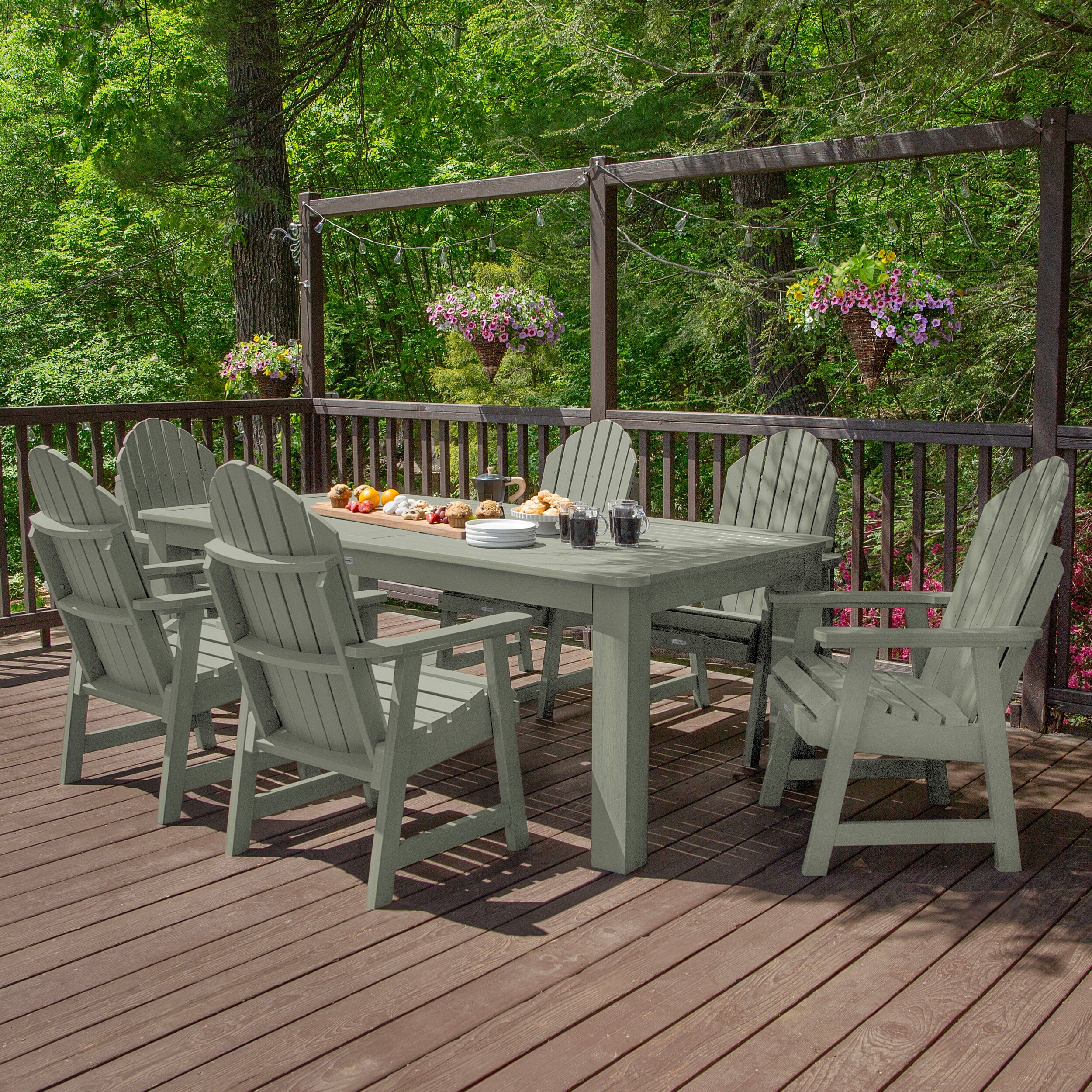 Hamilton 7pc Outdoor Dining Set 42in x 84in - Dining Height - Image 26