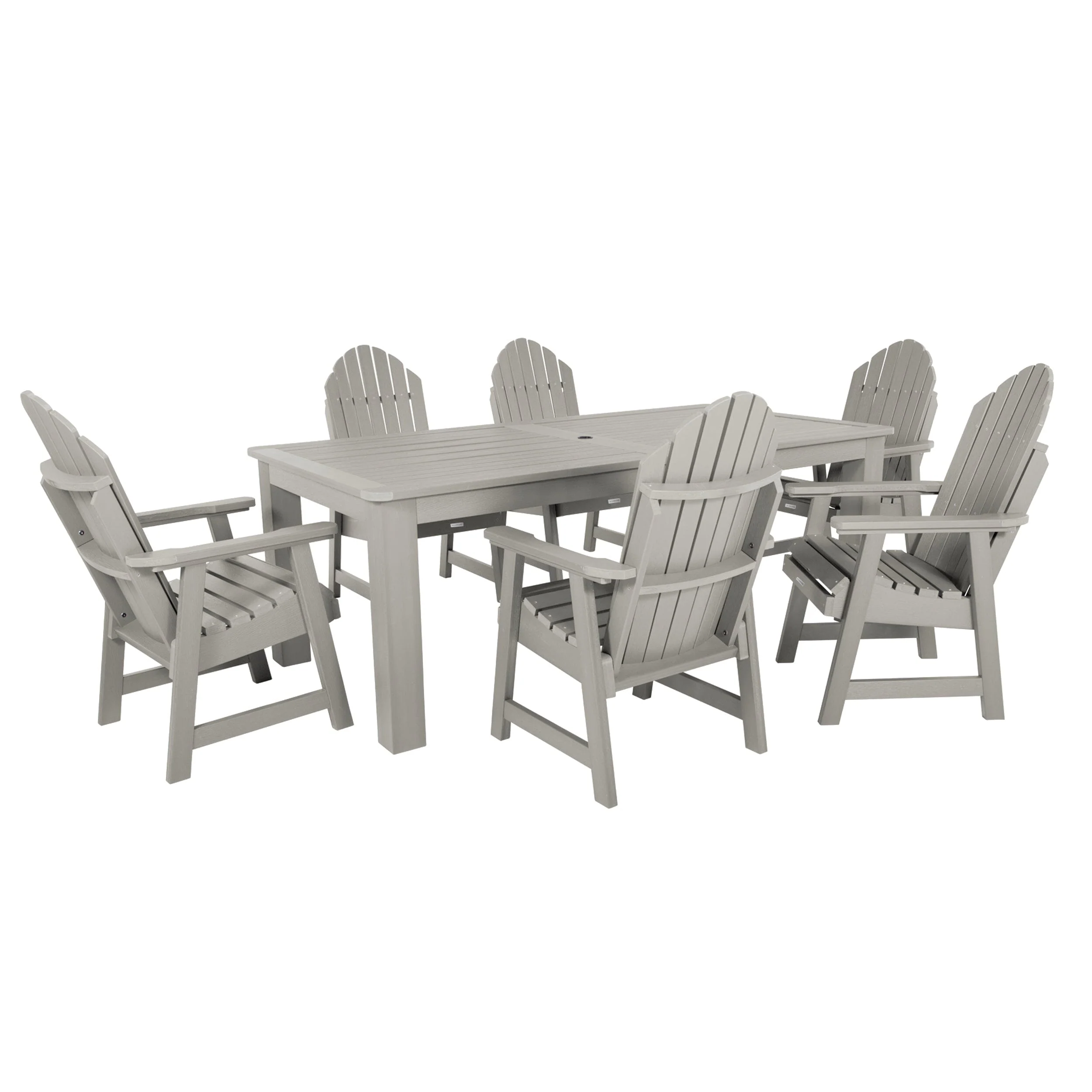 Hamilton 7pc Outdoor Dining Set 42in x 84in - Dining Height - Image 28