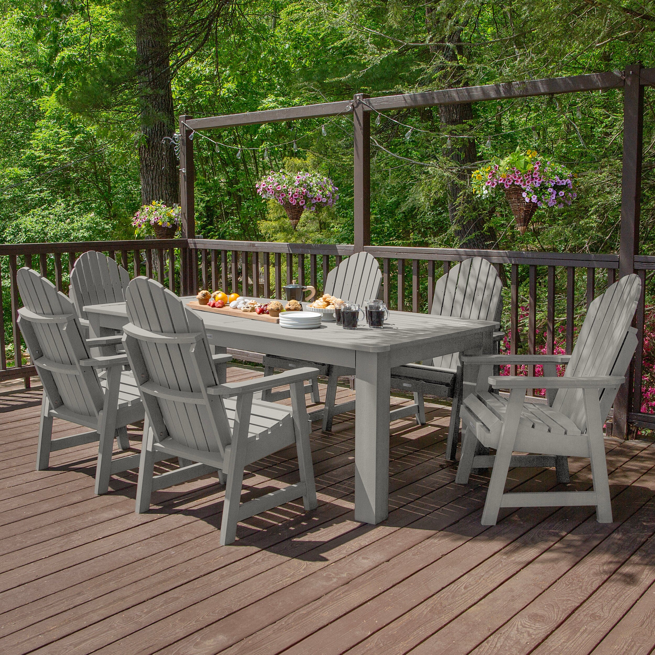 Hamilton 7pc Outdoor Dining Set 42in x 84in - Dining Height - Image 29