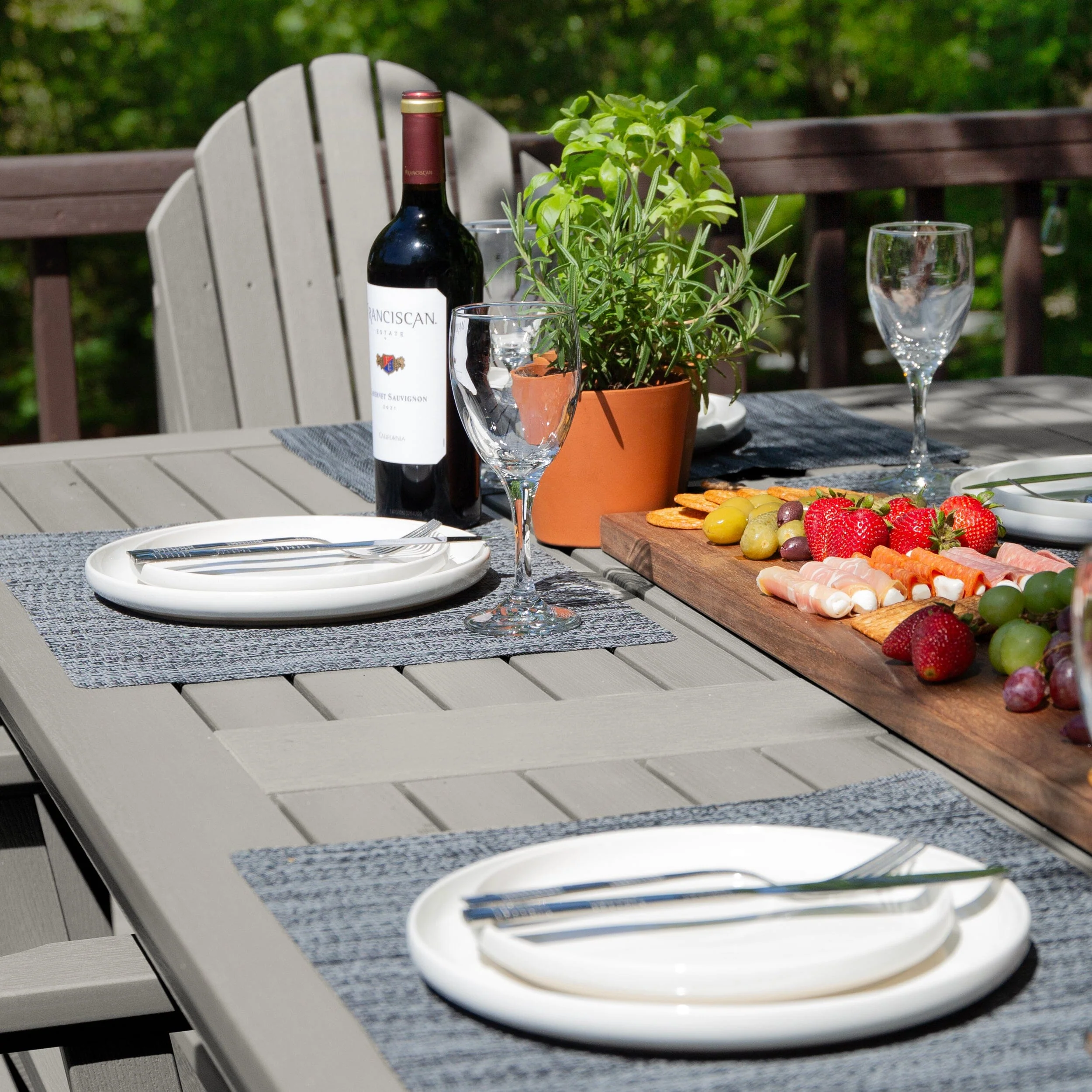 Hamilton 7pc Outdoor Dining Set 42in x 84in - Dining Height - Image 30