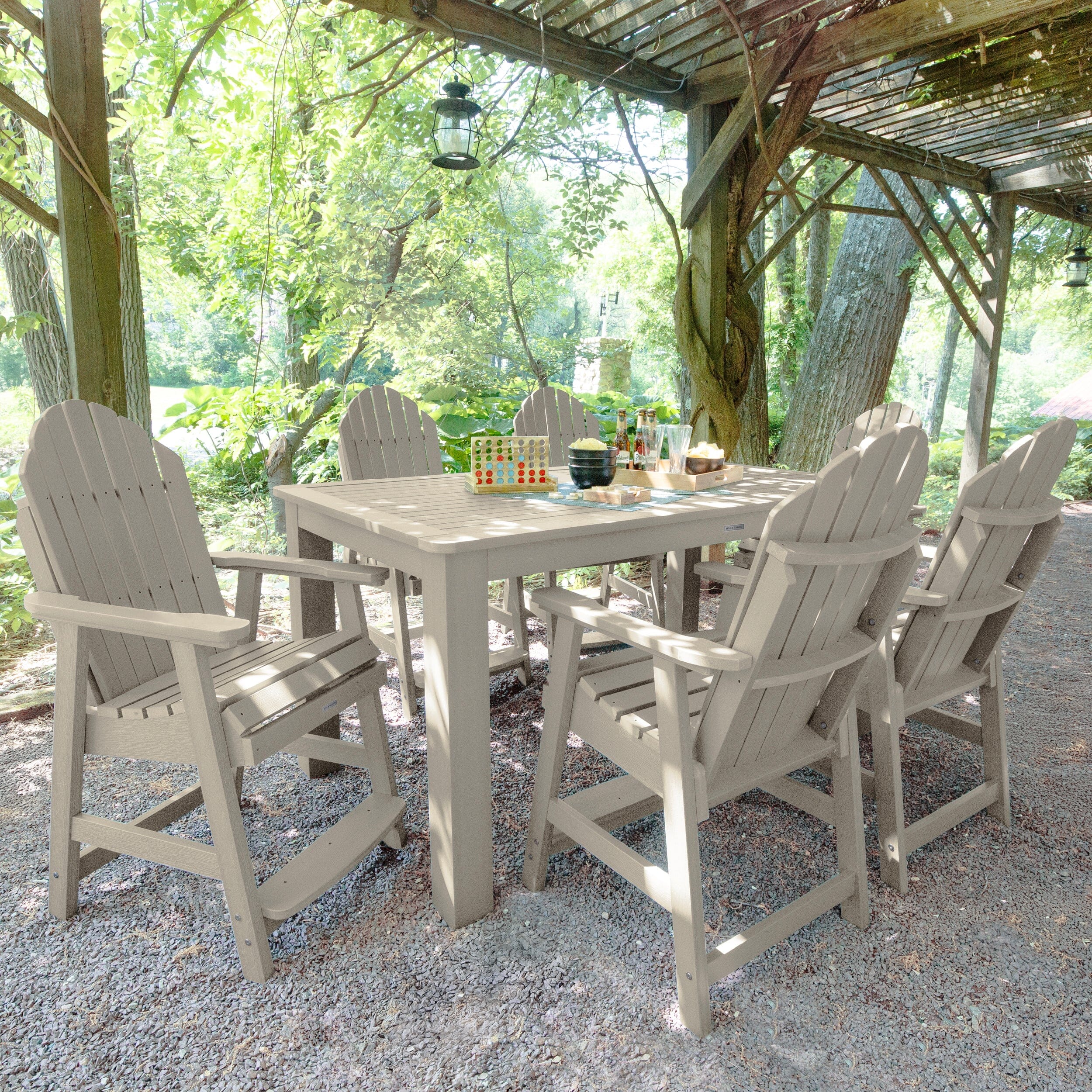 Hamilton 7pc Rectangular Outdoor Dining Set 42in x 72in - Counter Height - Image 10