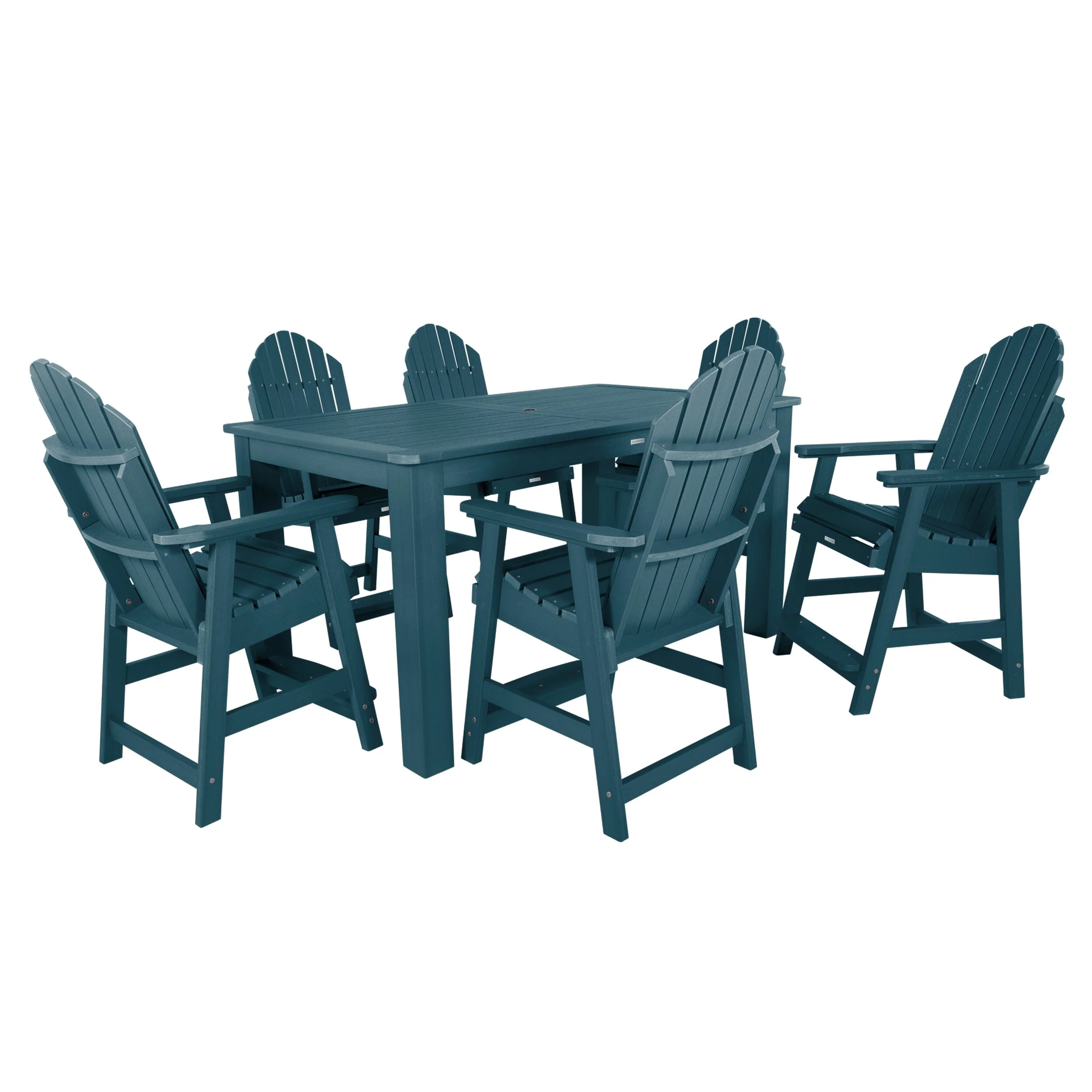 Hamilton 7pc Rectangular Outdoor Dining Set 42in x 72in - Counter Height - Image 11