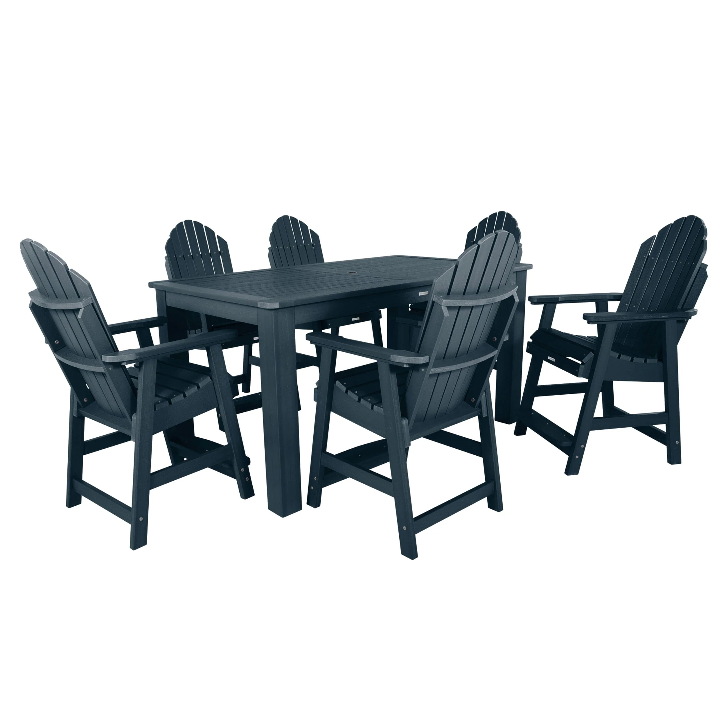 Hamilton 7pc Rectangular Outdoor Dining Set 42in x 72in - Counter Height - Image 13