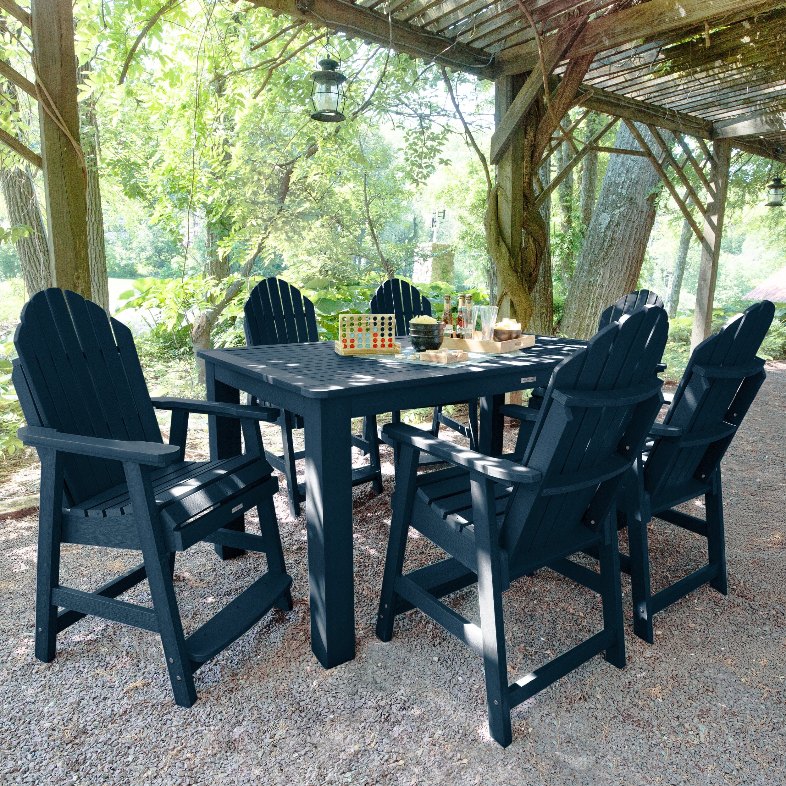 Hamilton 7pc Rectangular Outdoor Dining Set 42in x 72in - Counter Height - Image 14
