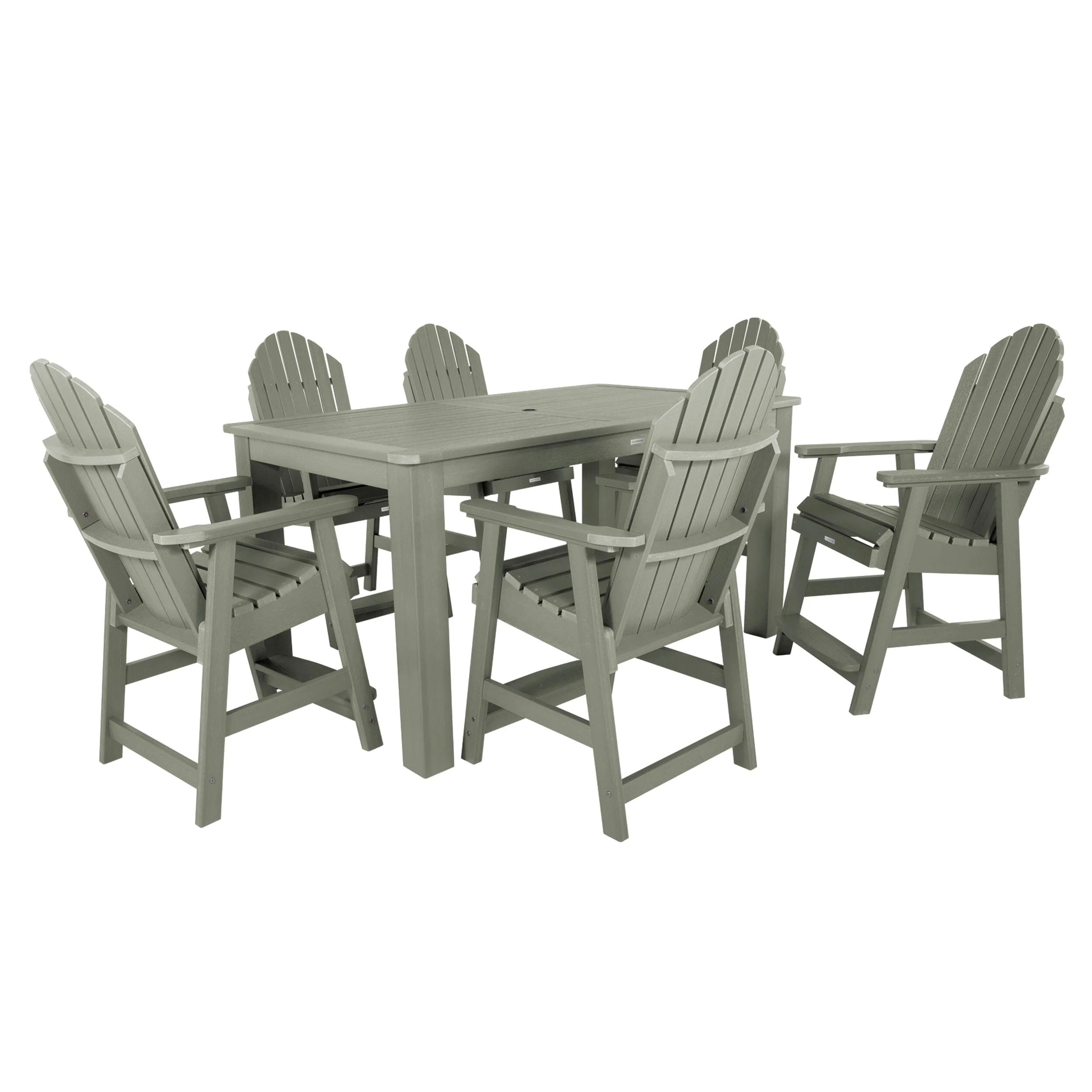 Hamilton 7pc Rectangular Outdoor Dining Set 42in x 72in - Counter Height - Image 17