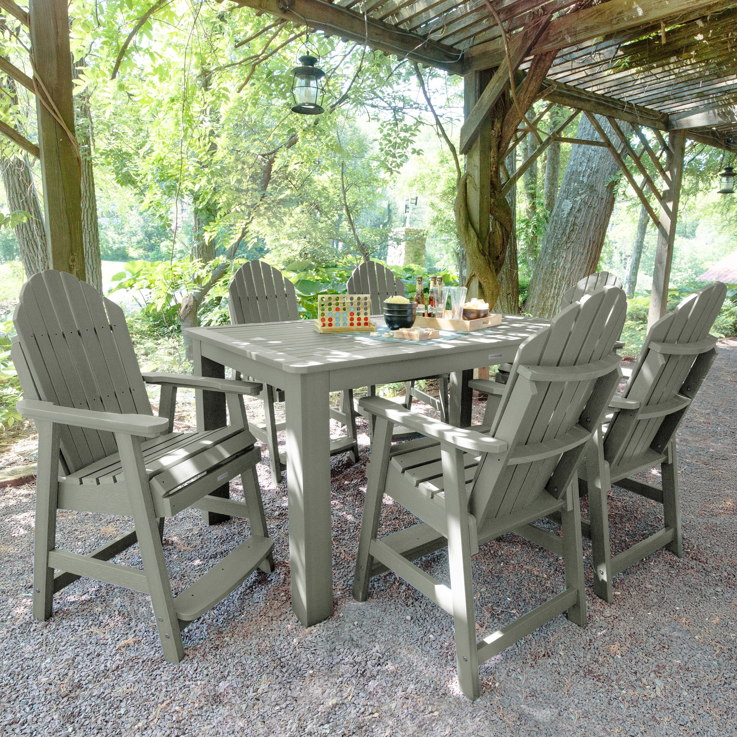 Hamilton 7pc Rectangular Outdoor Dining Set 42in x 72in - Counter Height - Image 18