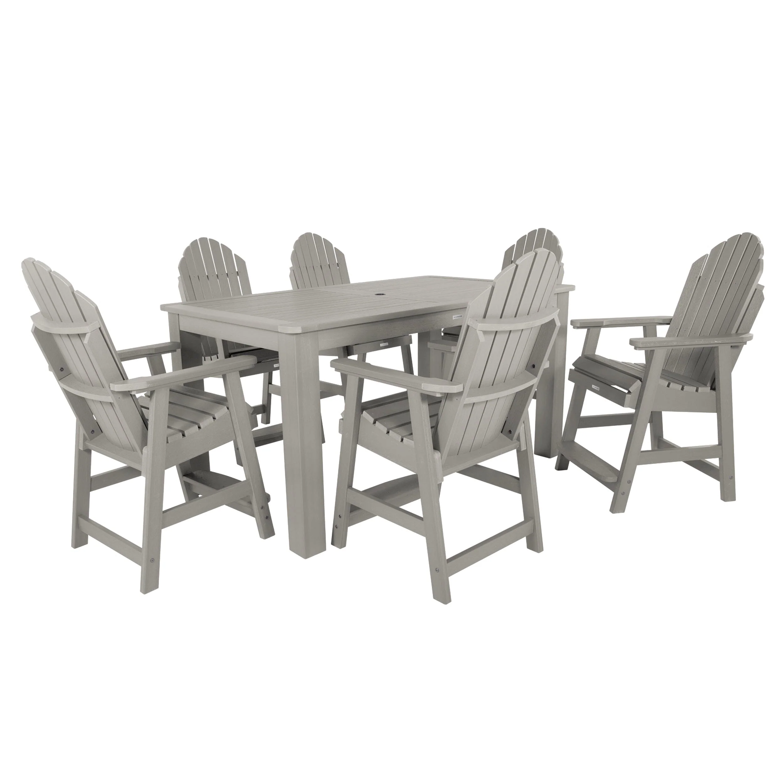 Hamilton 7pc Rectangular Outdoor Dining Set 42in x 72in - Counter Height - Image 19