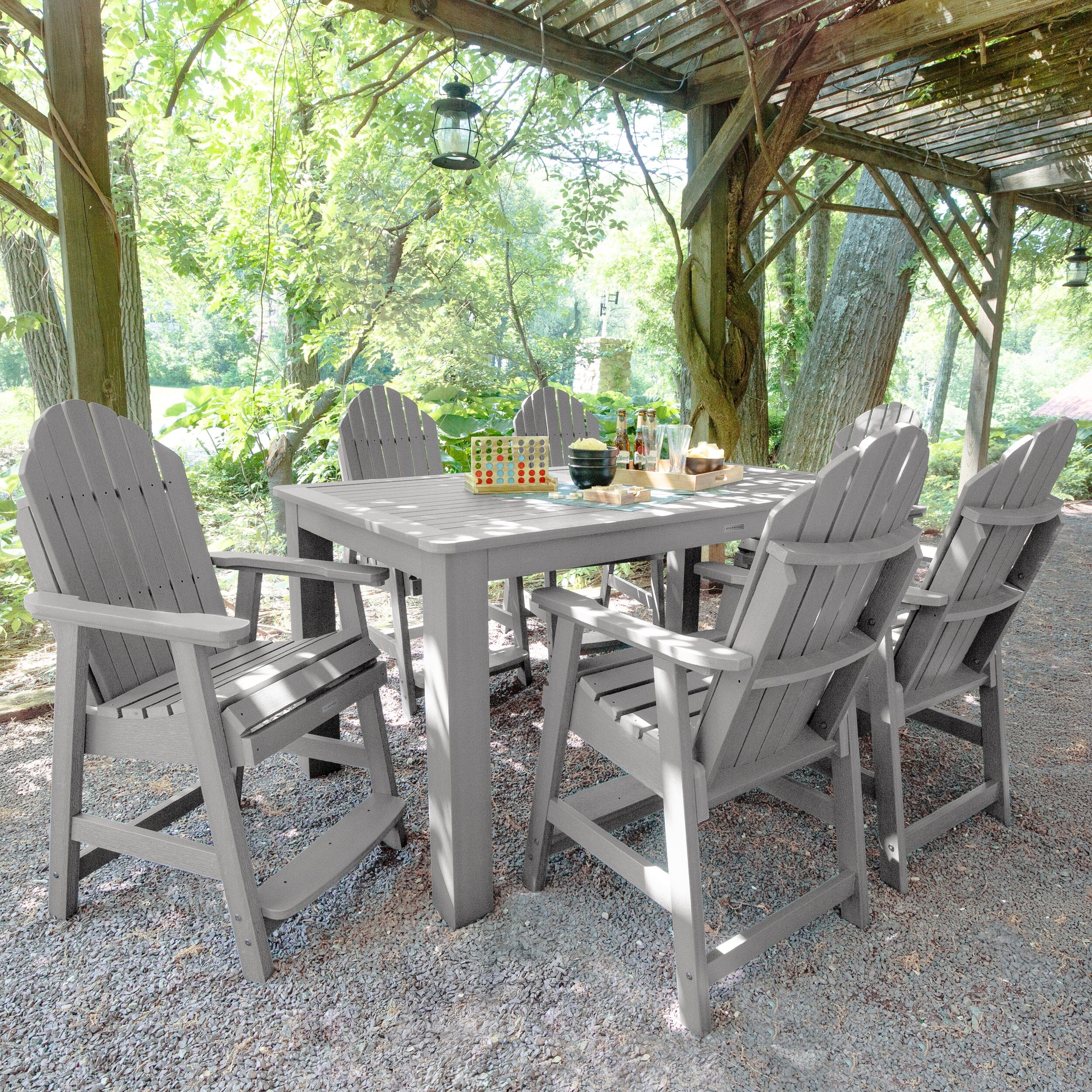 Hamilton 7pc Rectangular Outdoor Dining Set 42in x 72in - Counter Height - Image 20