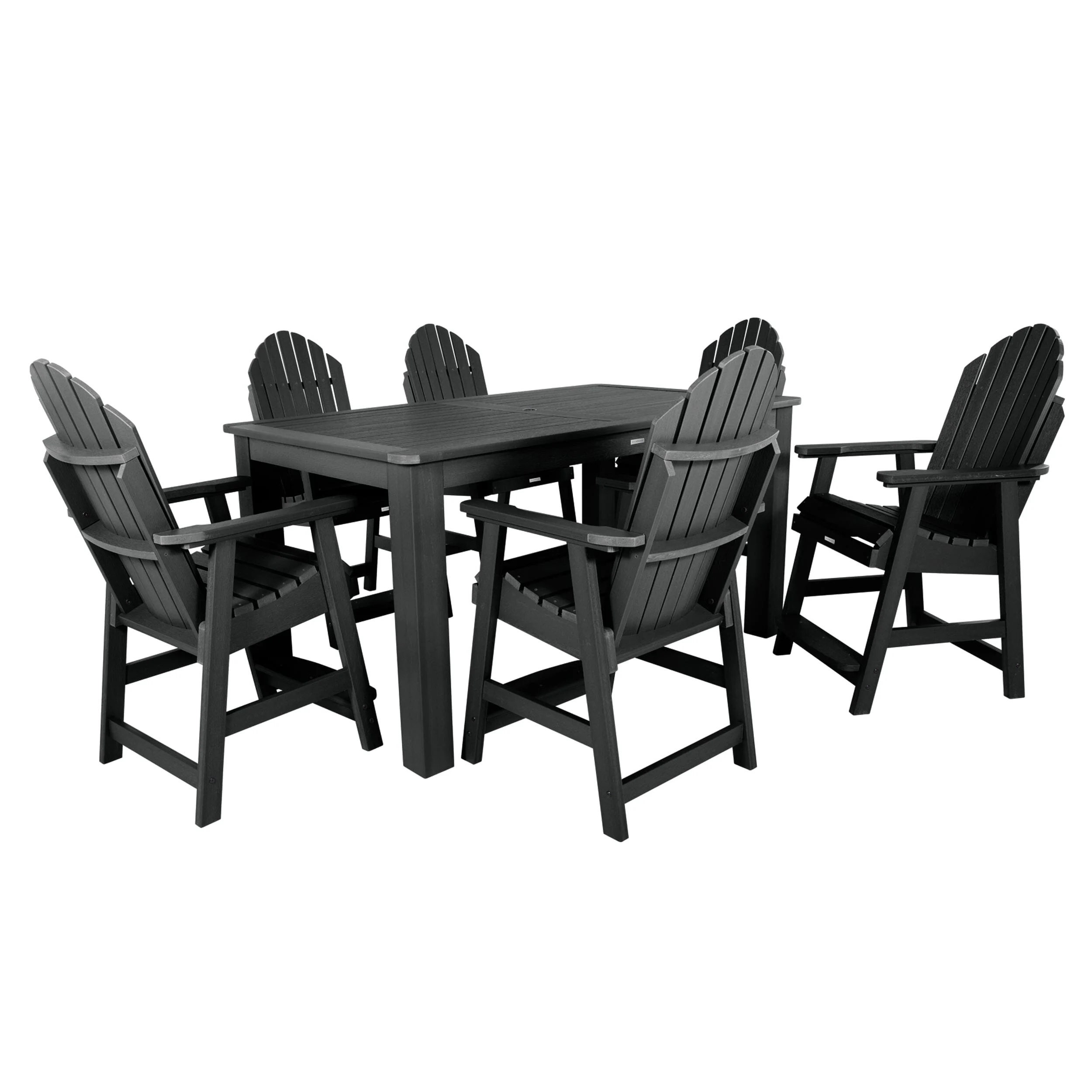 Hamilton 7pc Rectangular Outdoor Dining Set 42in x 72in - Counter Height - Image 3