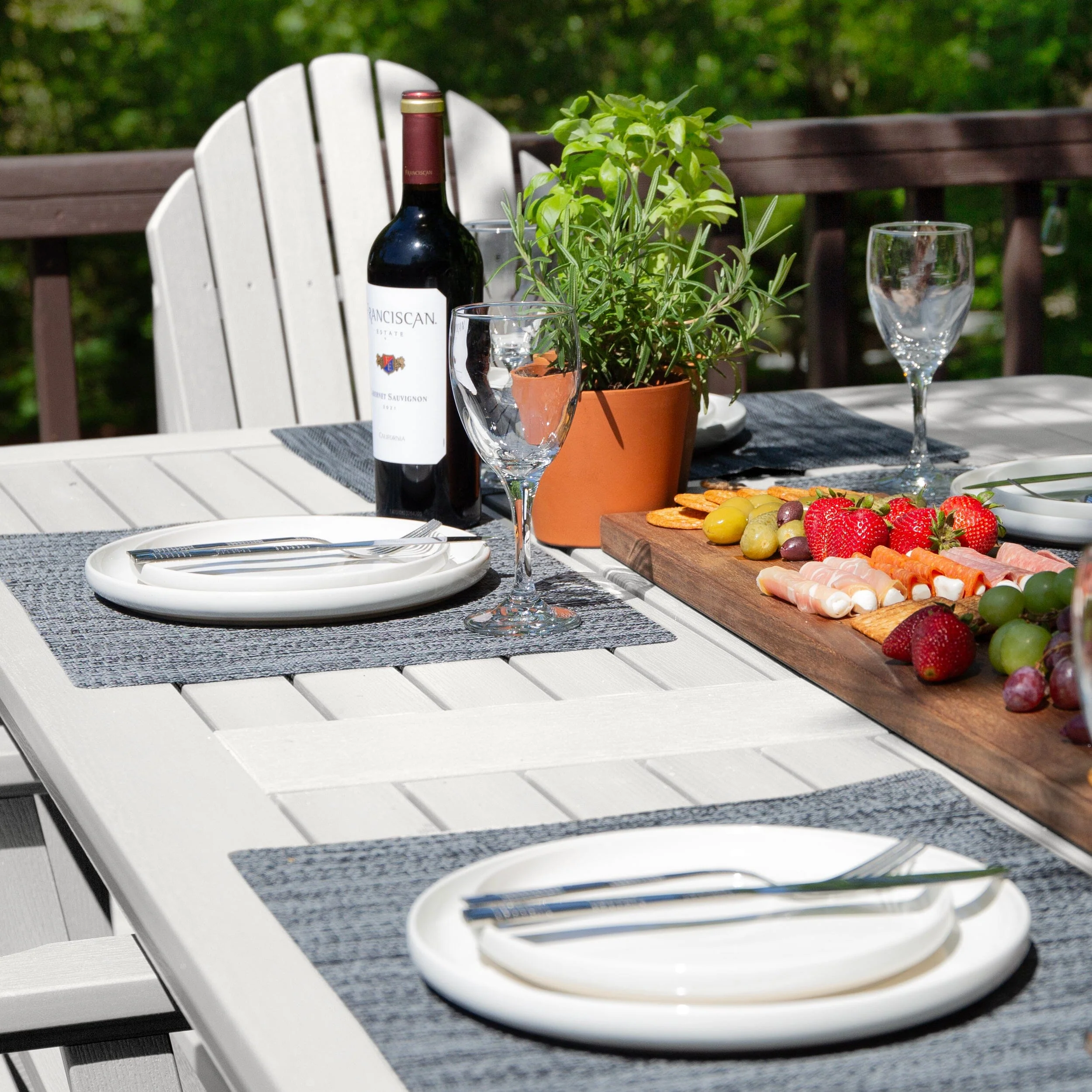Hamilton 7pc Outdoor Dining Set 42in x 84in - Counter Height - Image 10