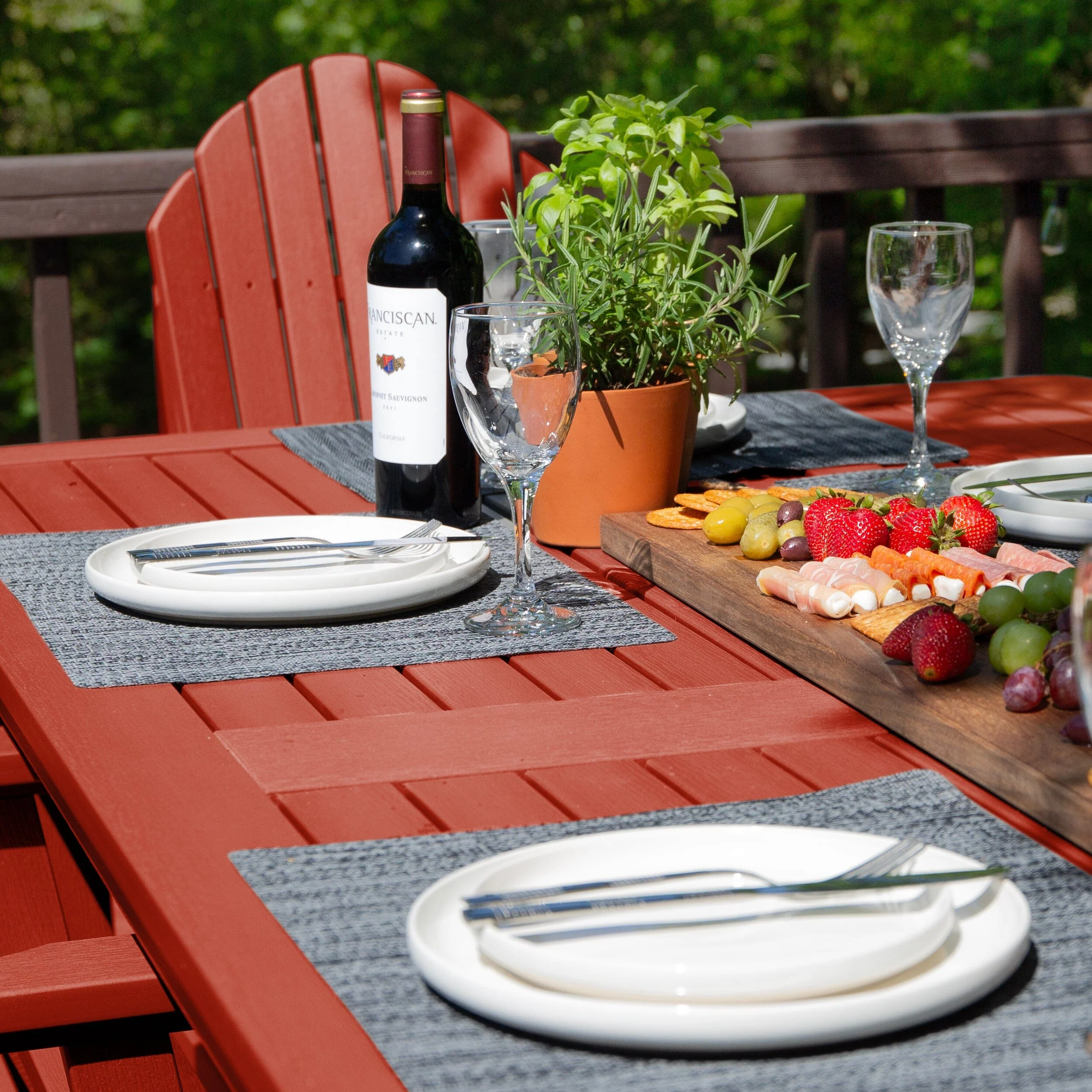 Hamilton 7pc Outdoor Dining Set 42in x 84in - Counter Height - Image 25