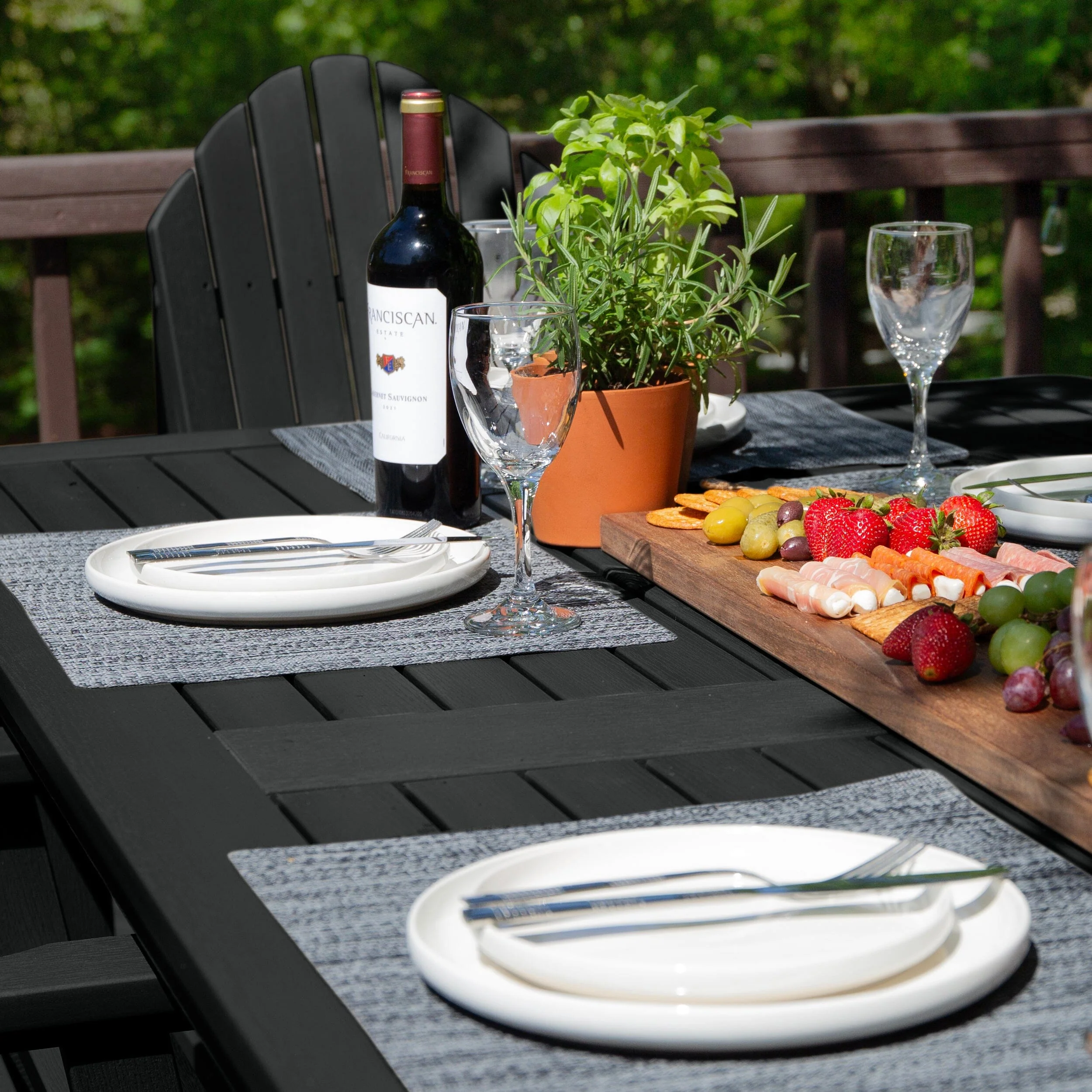 Hamilton 7pc Outdoor Dining Set 42in x 84in - Counter Height - Image 7