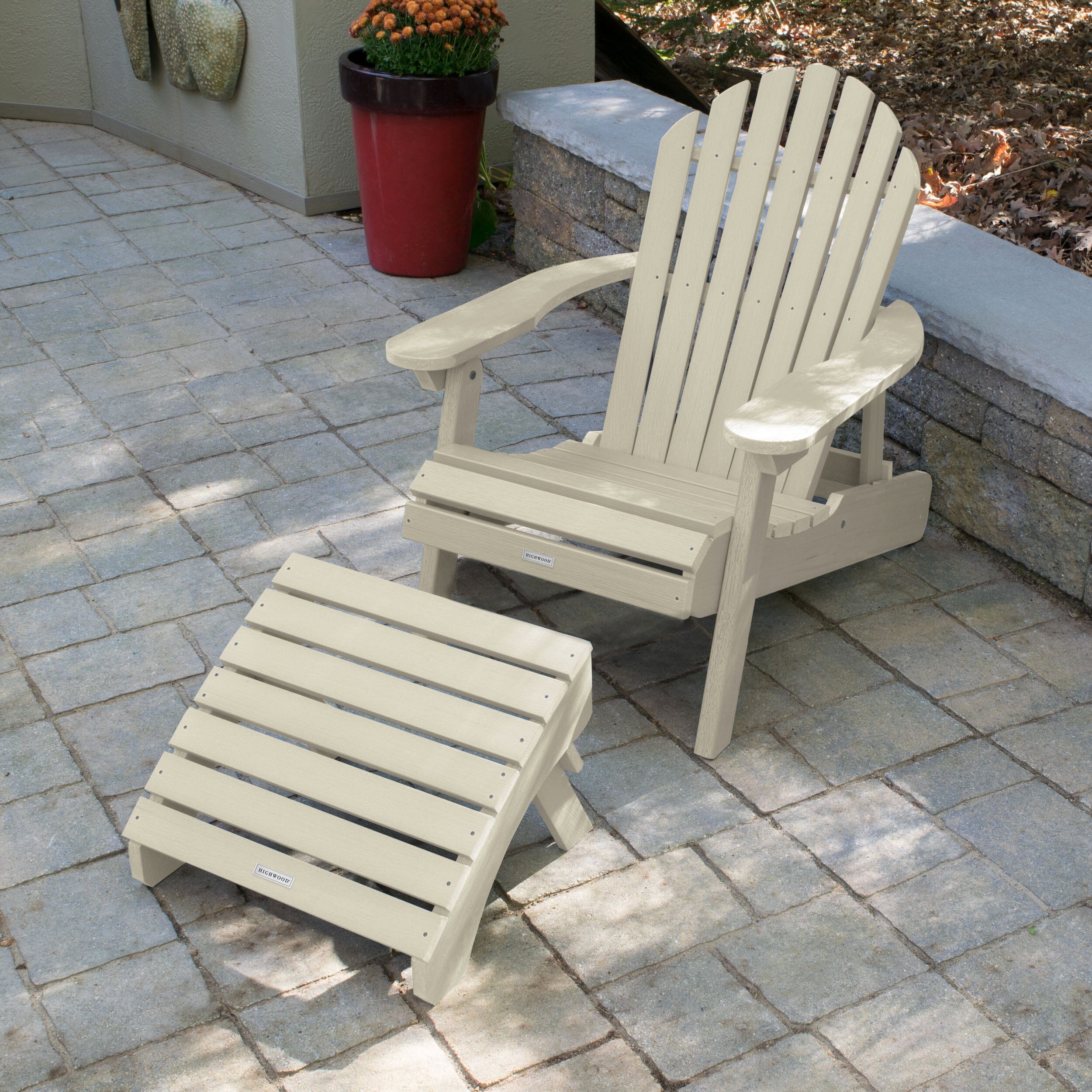 Hamilton Reclining Adirondack Chair with Folding Ottoman - Image 10
