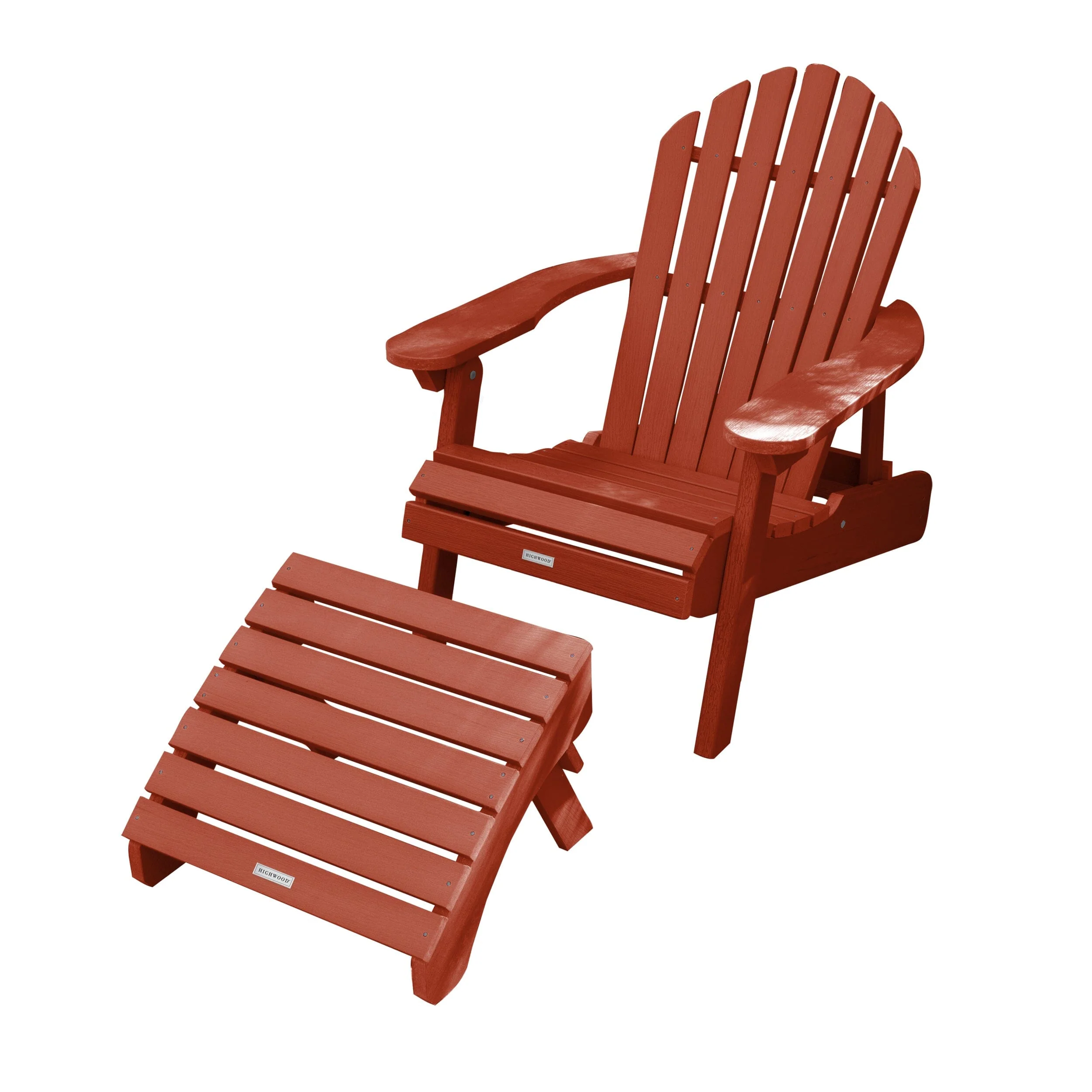 Hamilton Reclining Adirondack Chair with Folding Ottoman - Image 13