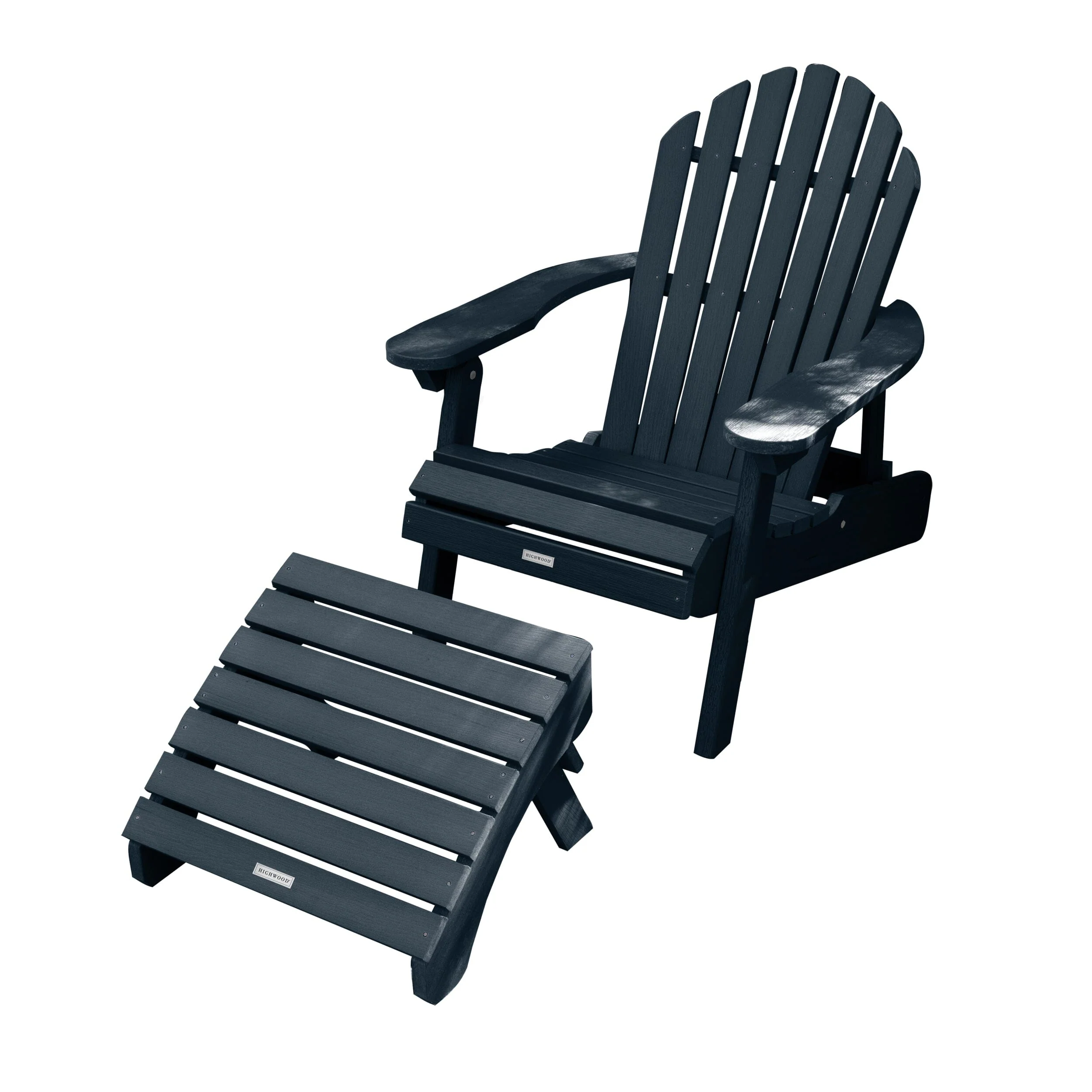 Hamilton Reclining Adirondack Chair with Folding Ottoman - Image 15
