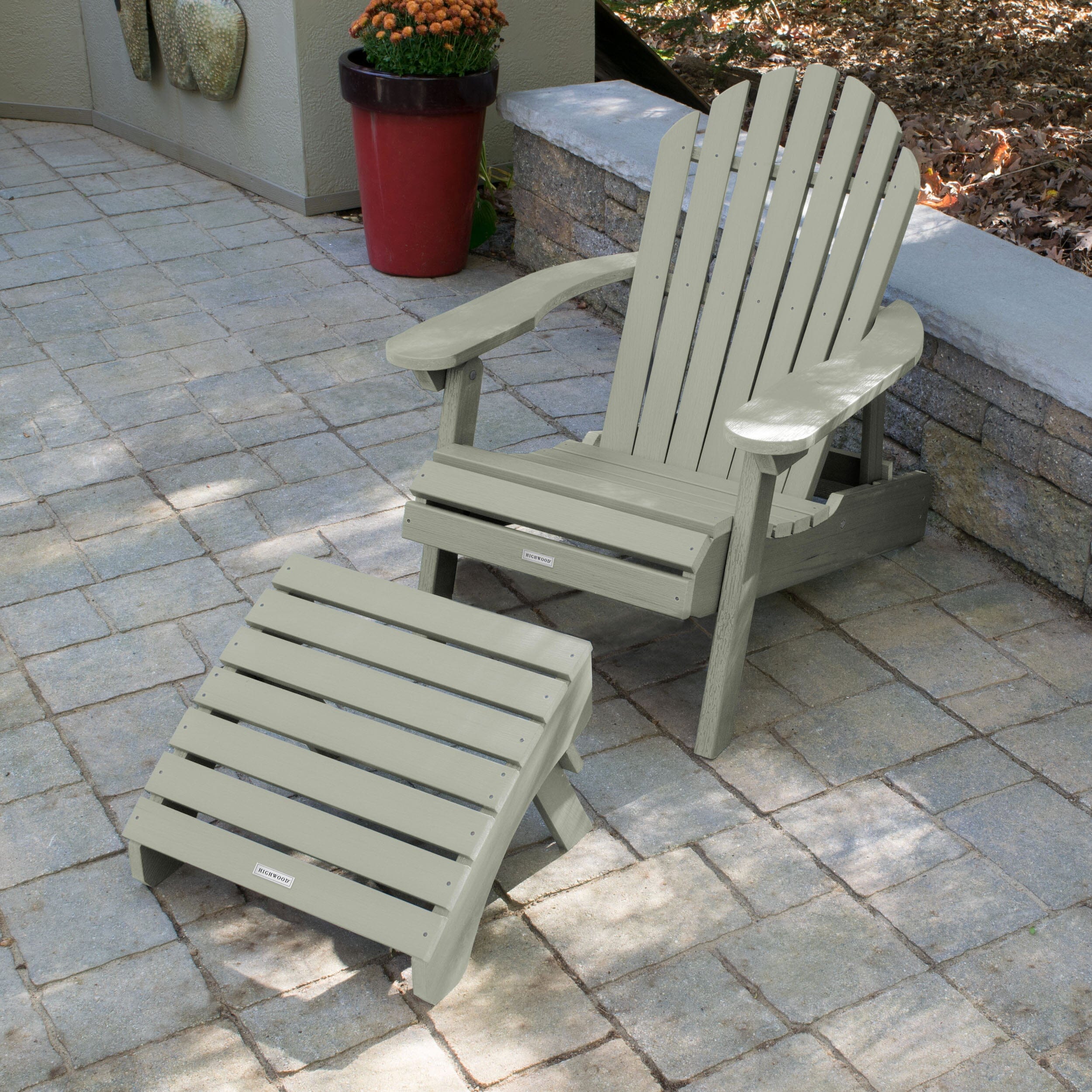 Hamilton Reclining Adirondack Chair with Folding Ottoman - Image 18
