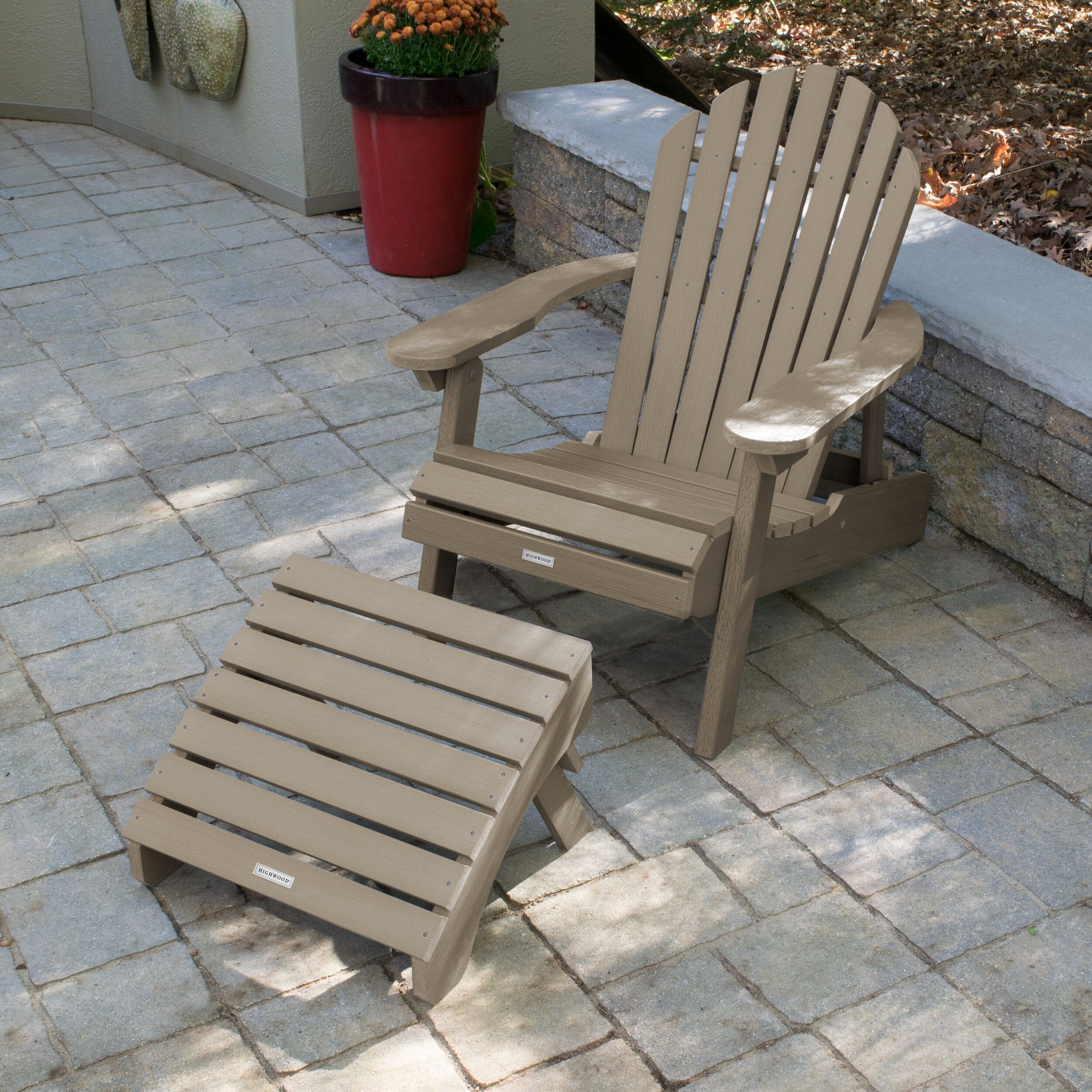 Hamilton Reclining Adirondack Chair with Folding Ottoman - Image 22