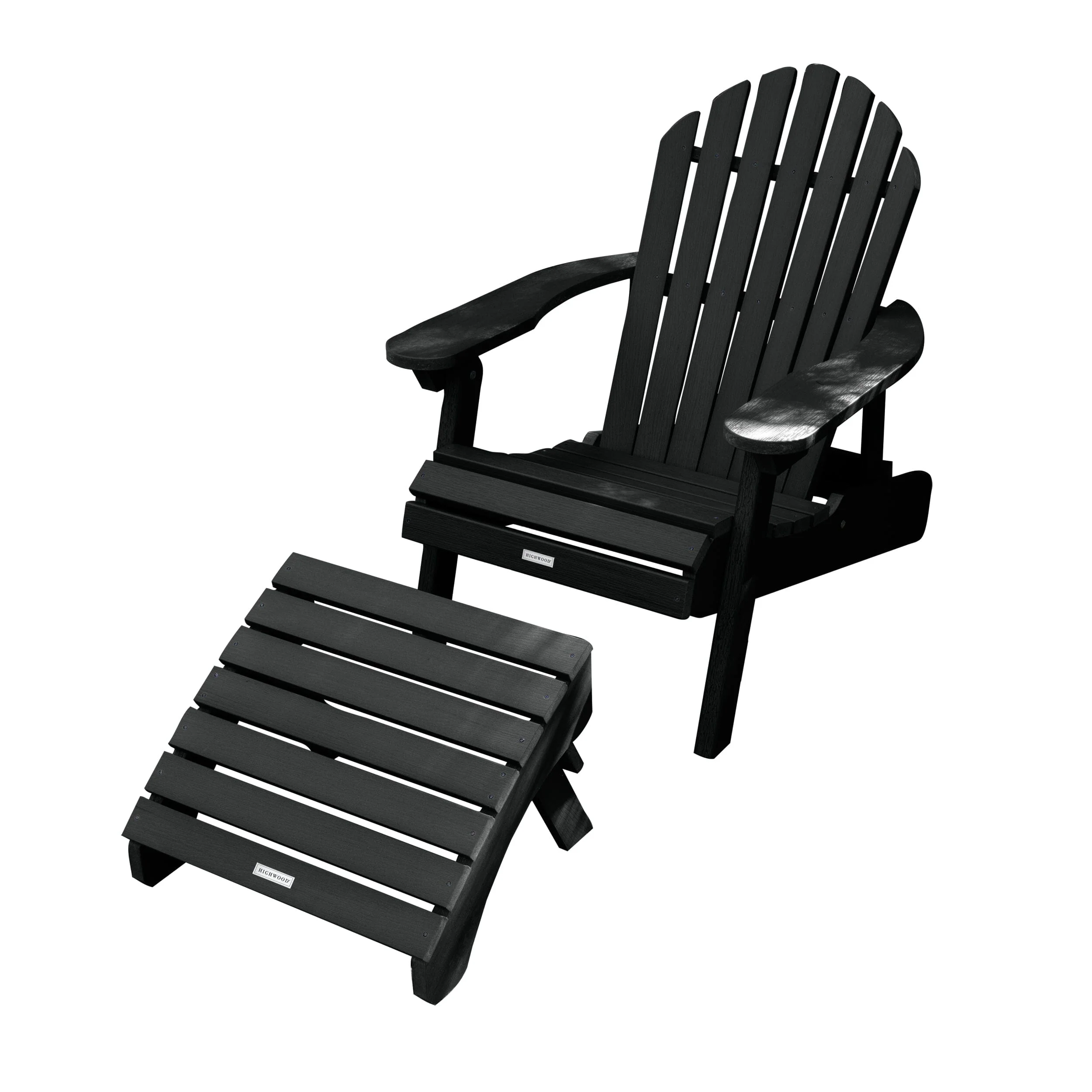 Hamilton Reclining Adirondack Chair with Folding Ottoman - Image 3