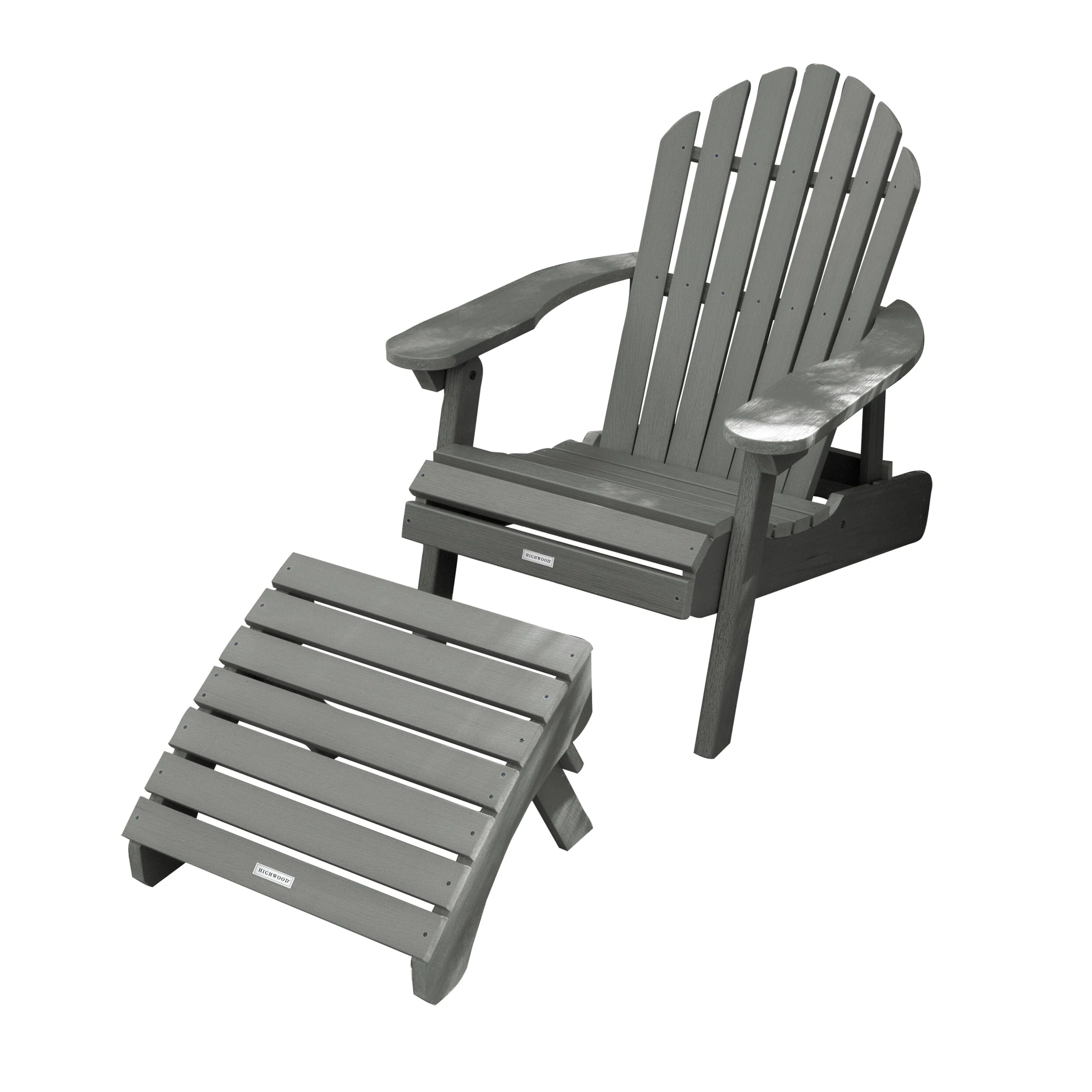 Hamilton Reclining Adirondack Chair with Folding Ottoman - Image 7