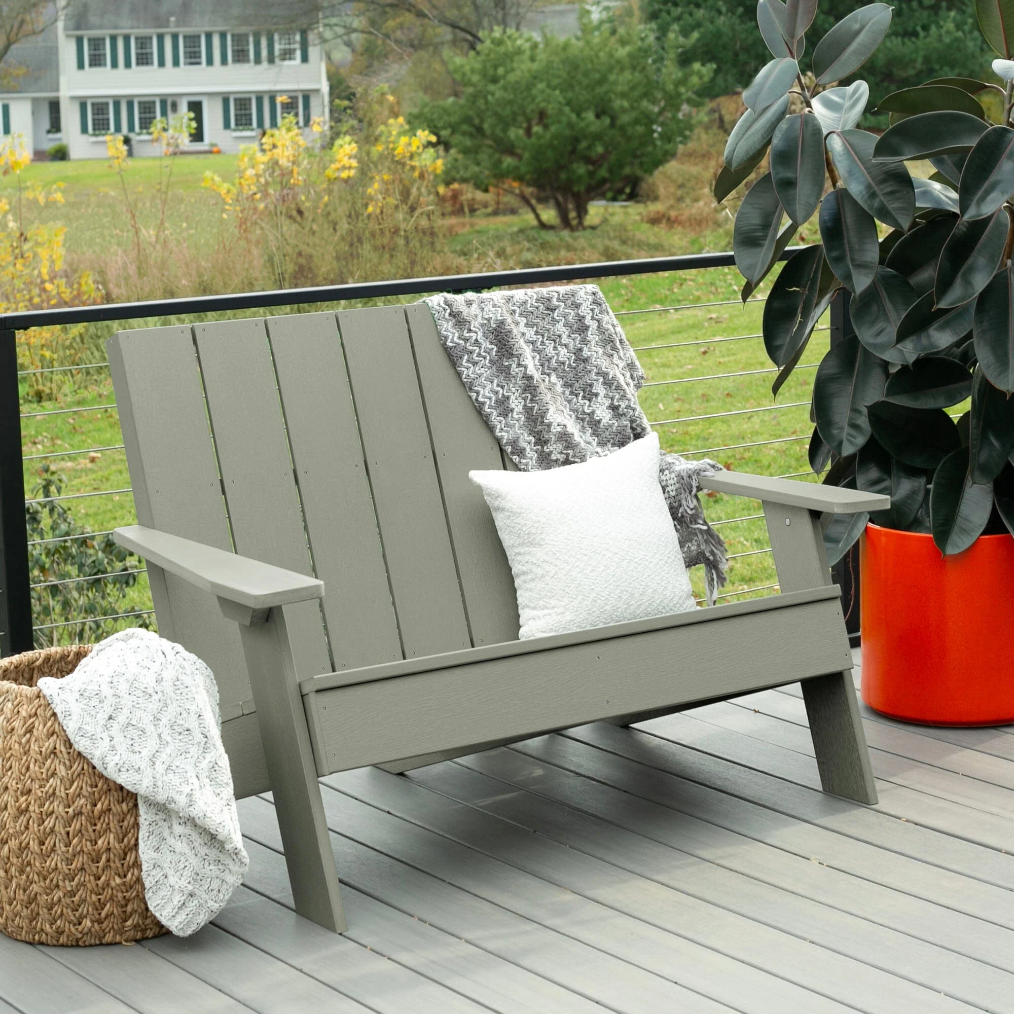 Italica Modern Double Wide Adirondack Chair - Image 42